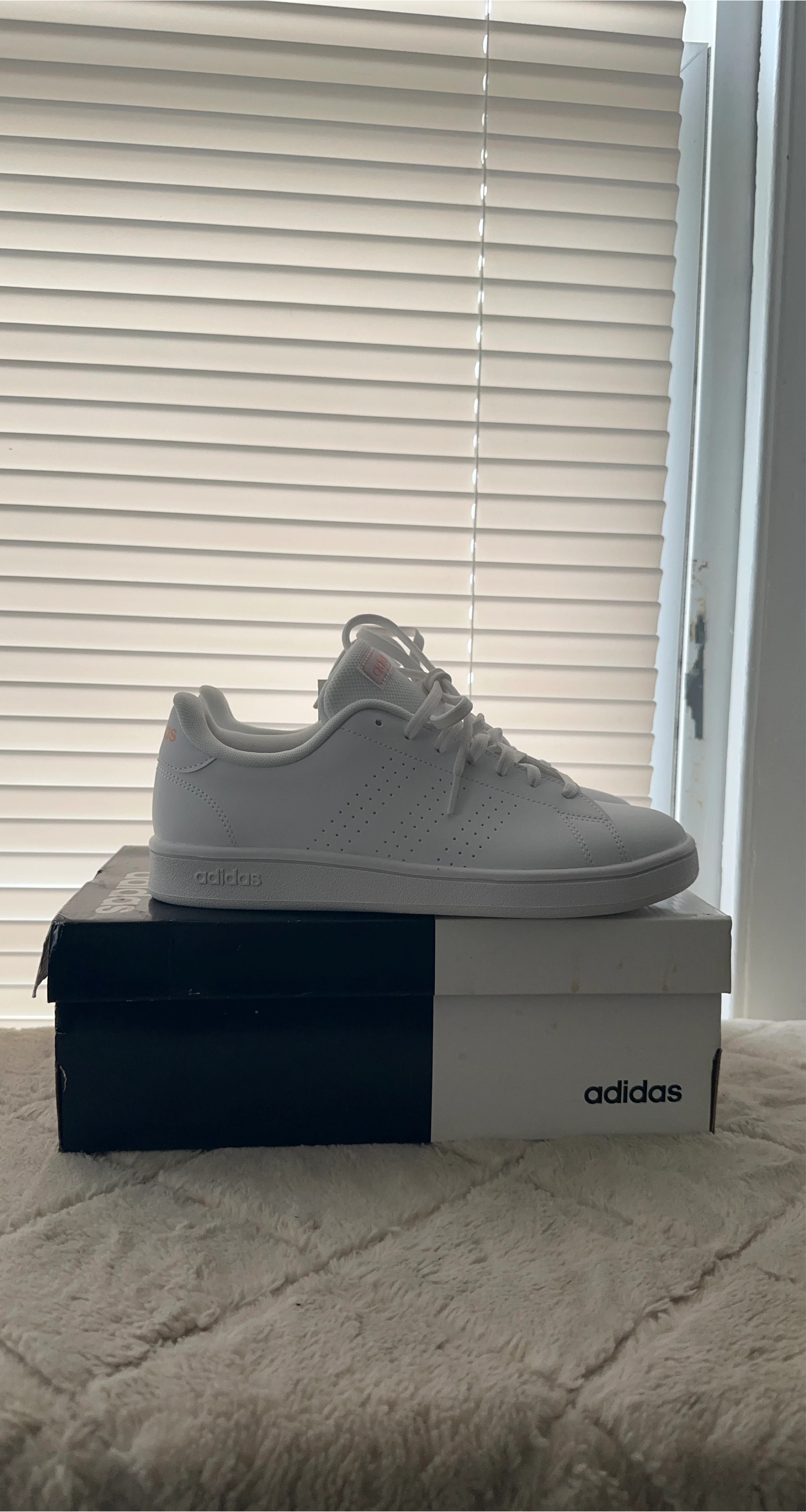 Adidas Advantage White Sneakers - Women's thumbnail