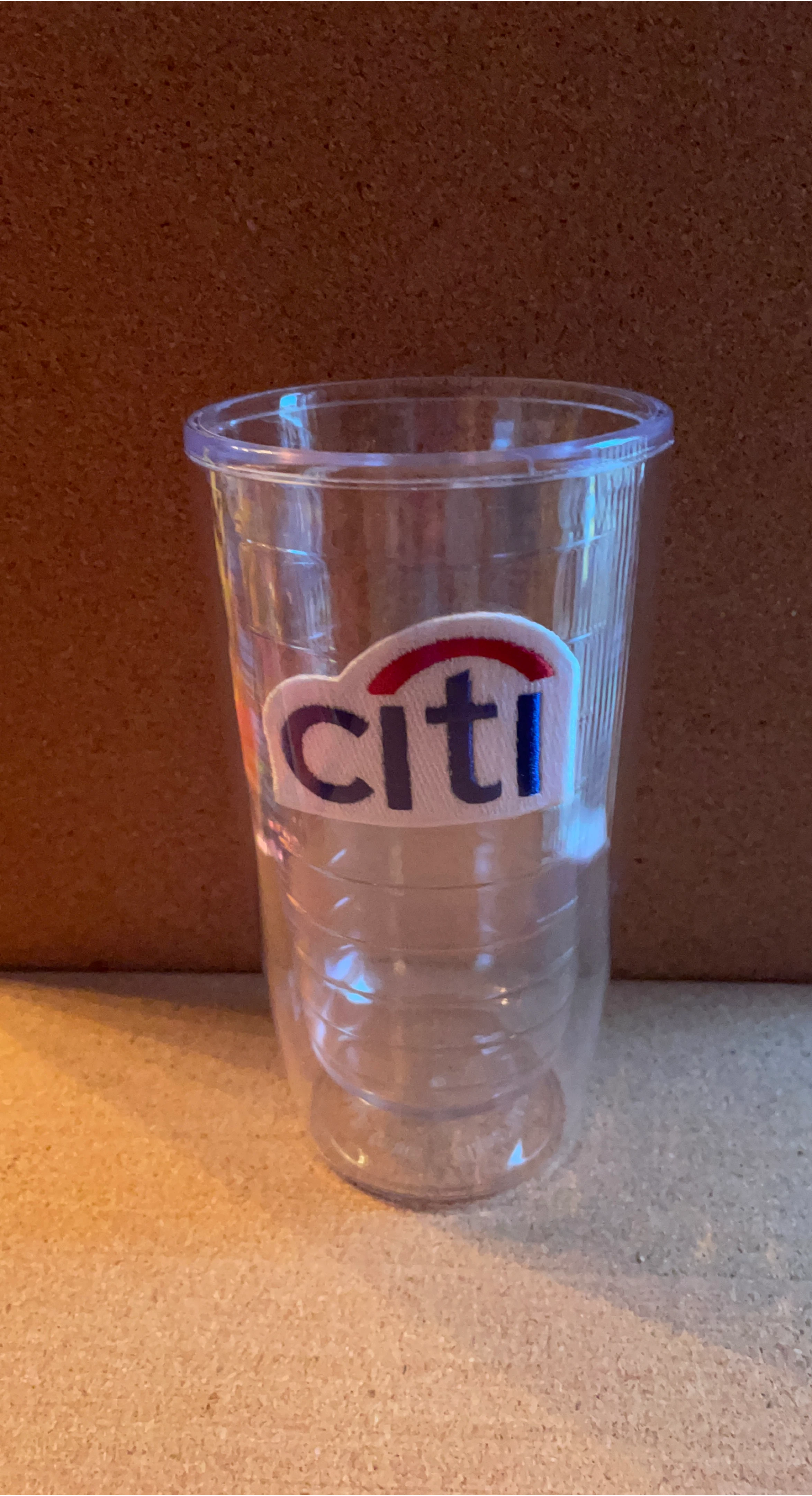 Citi Bank Clear Plastic Cup 🥕