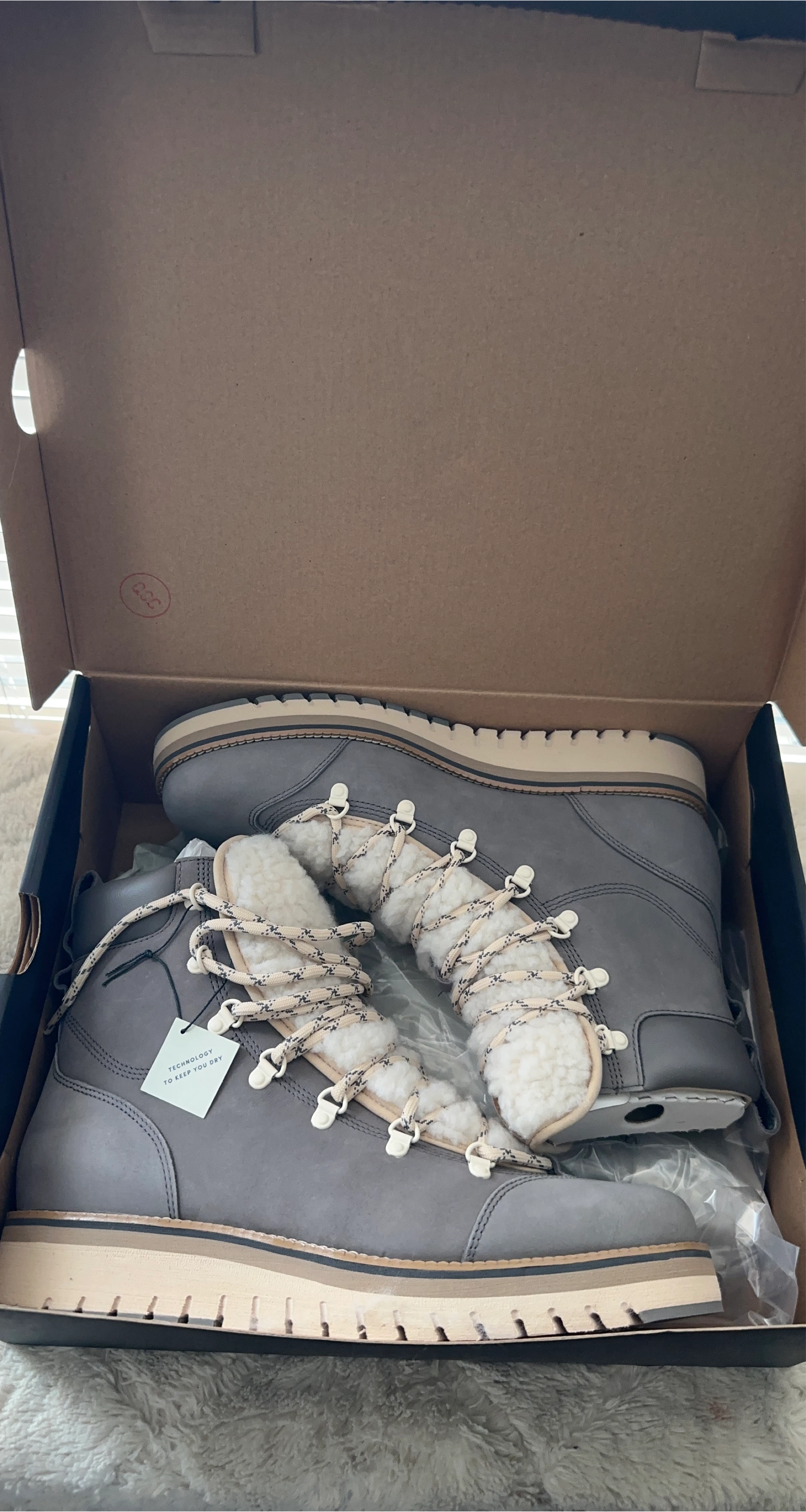 Cole Haan Gray Waterproof Hiker Boot thumbnail