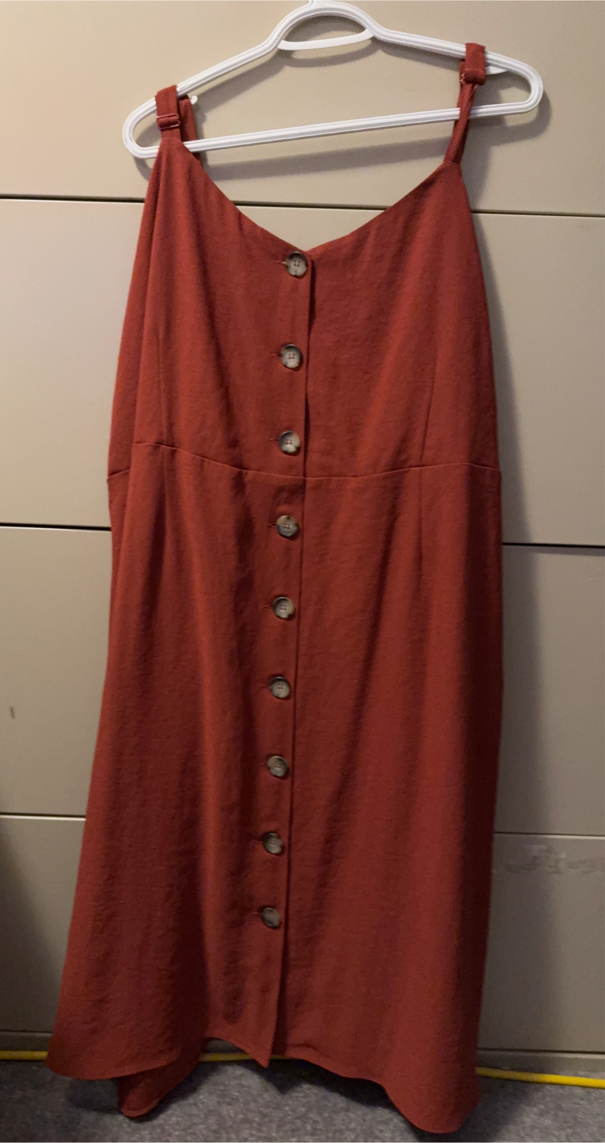 Love & legend Rust-Coloured Button-Down Dress thumbnail