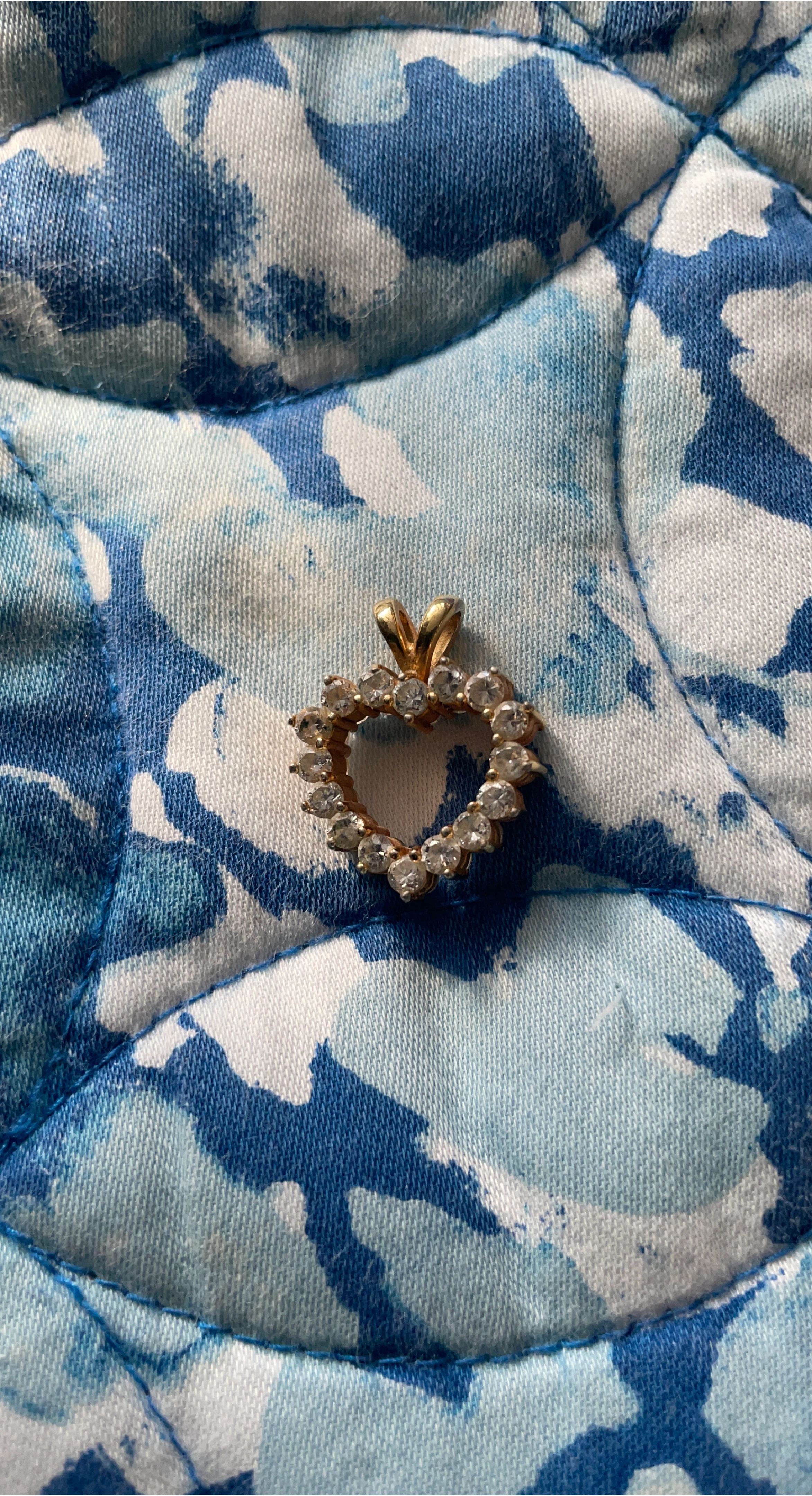 Heart Pendant with Stones