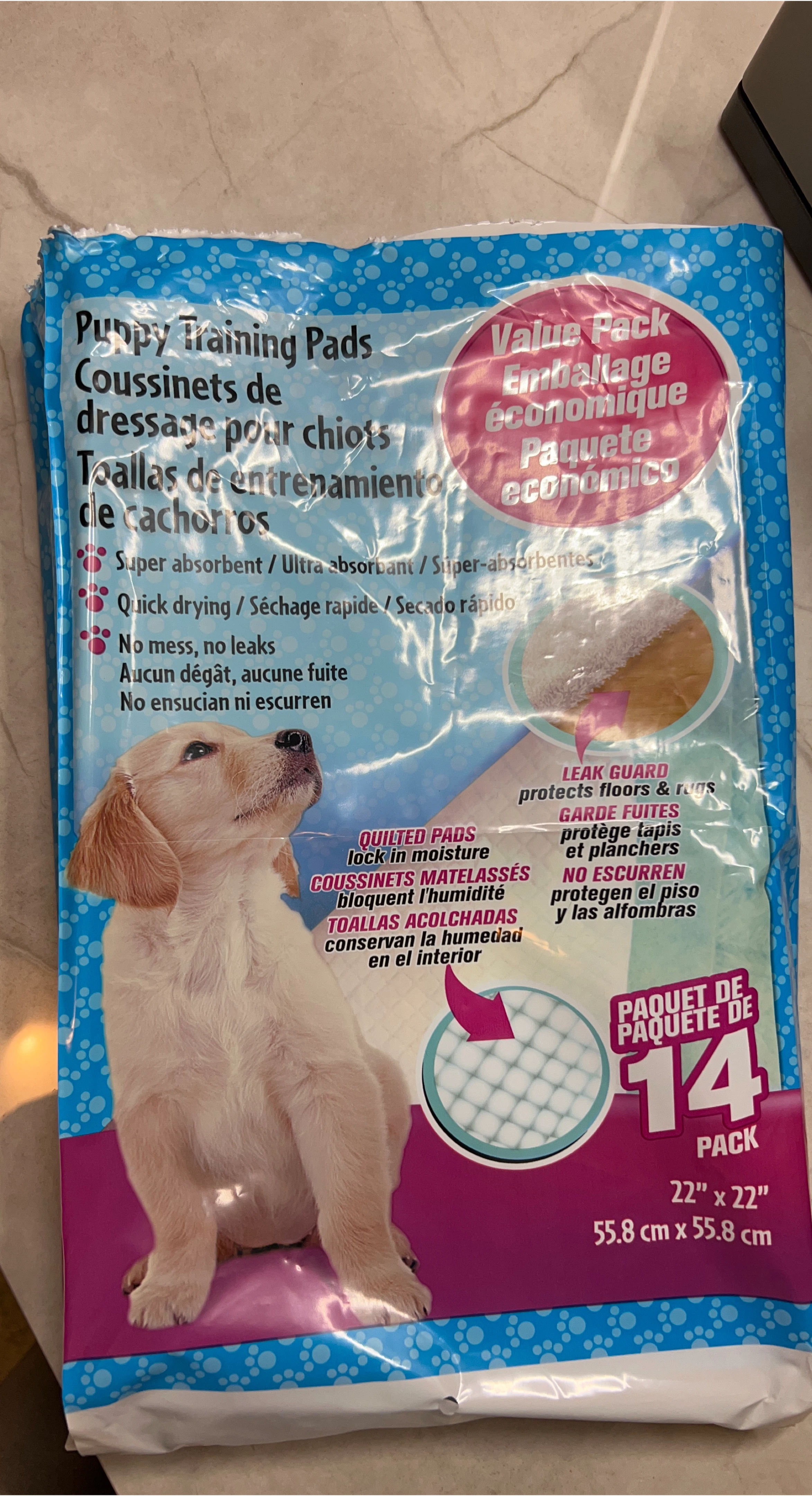 Puppy Training Pads, 22"x22" thumbnail