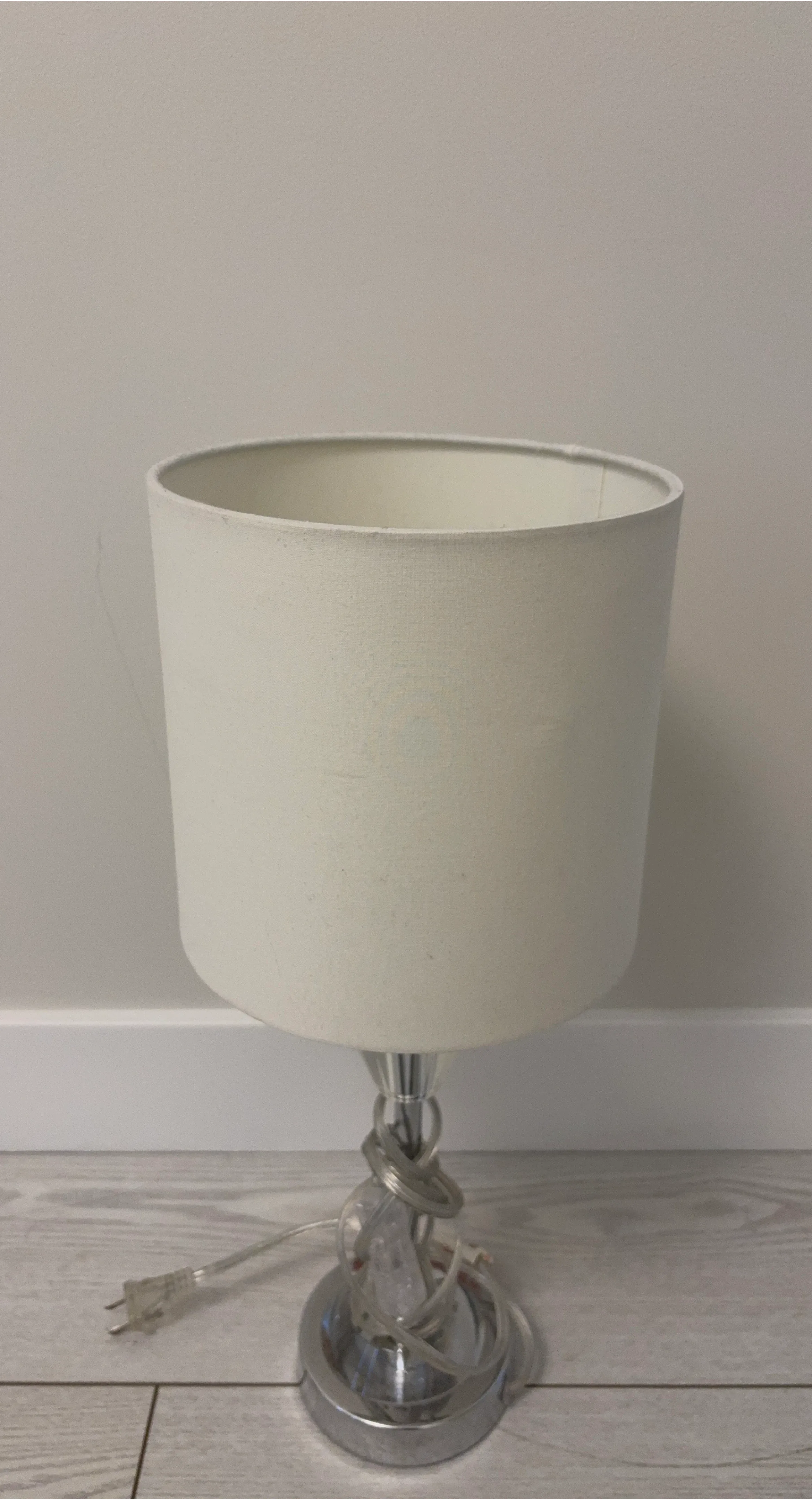 Table Lamp with White Shade