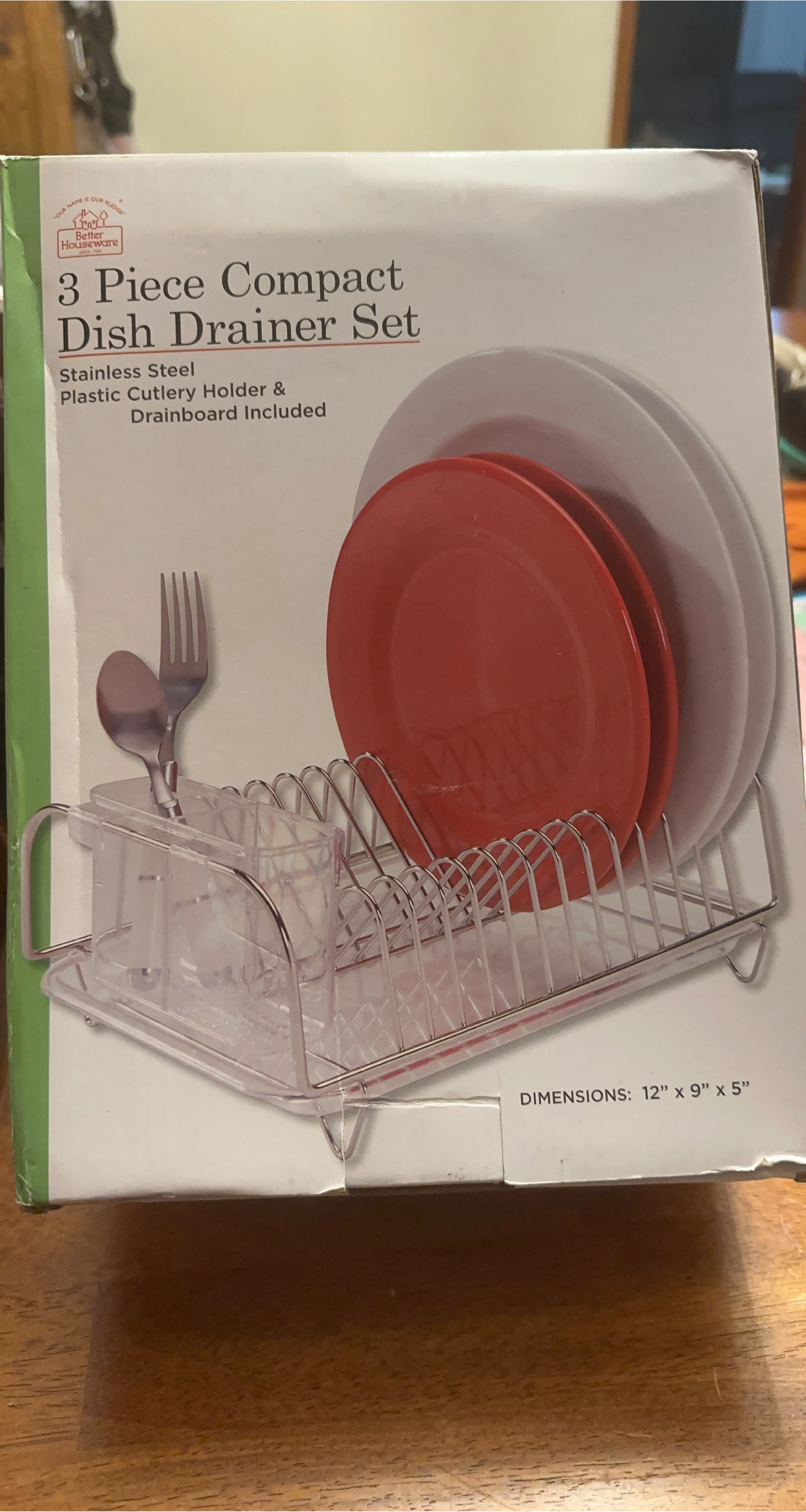 Better Houseware 3 Piece Compact Dish Drainer Set image indicator(1)