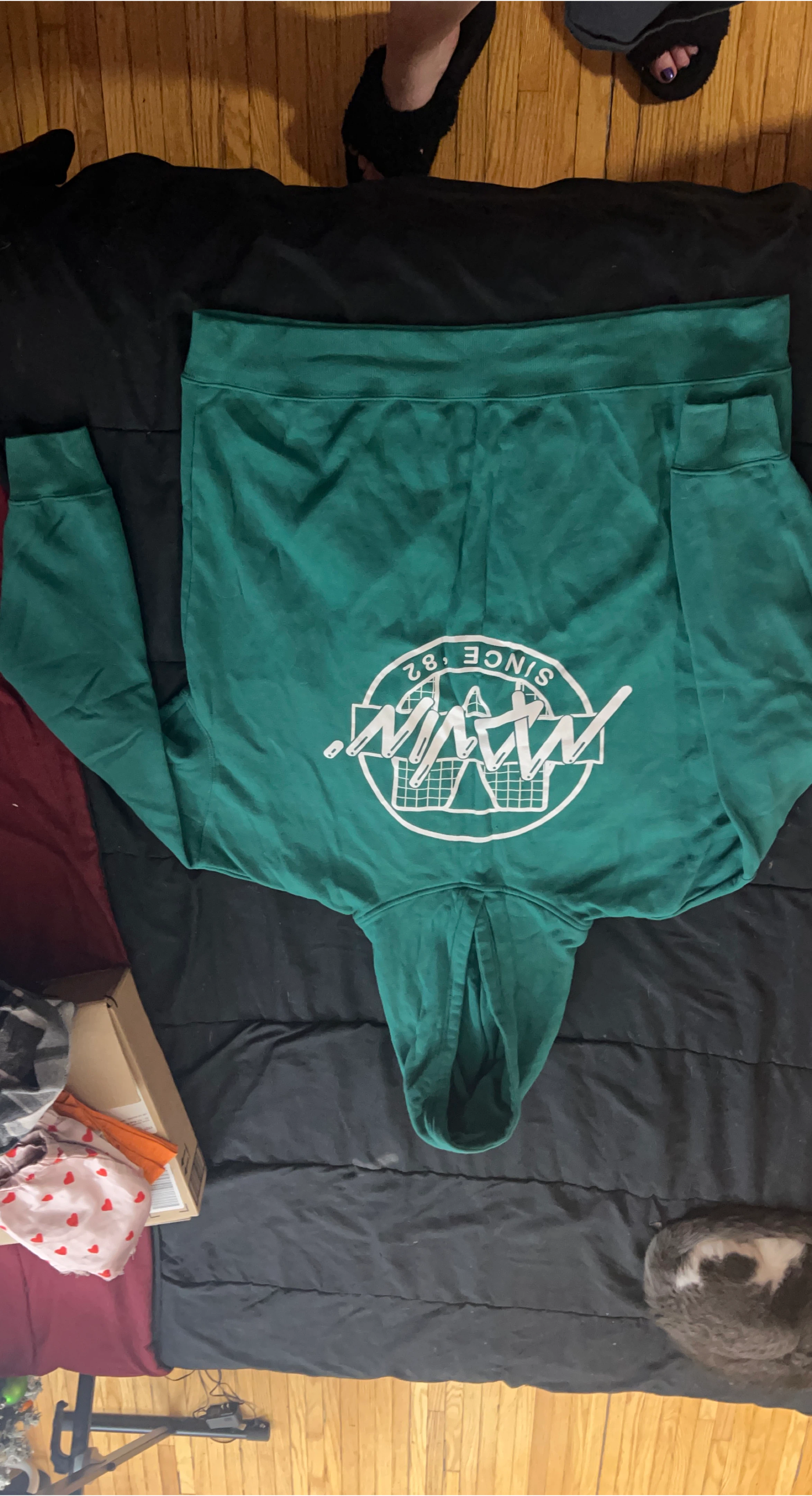 Green Hoodie with 'SINCE '82' Graphic