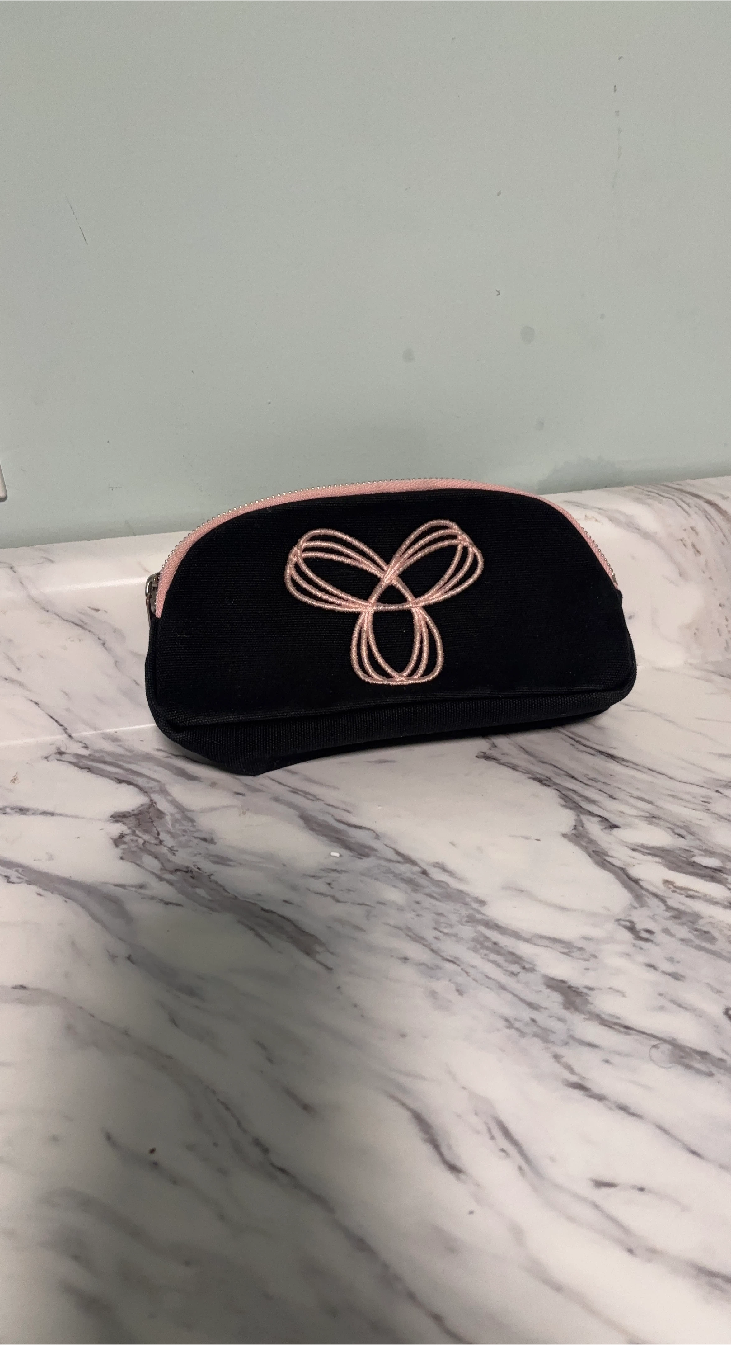 Tory Burch Black Cosmetic Pouch