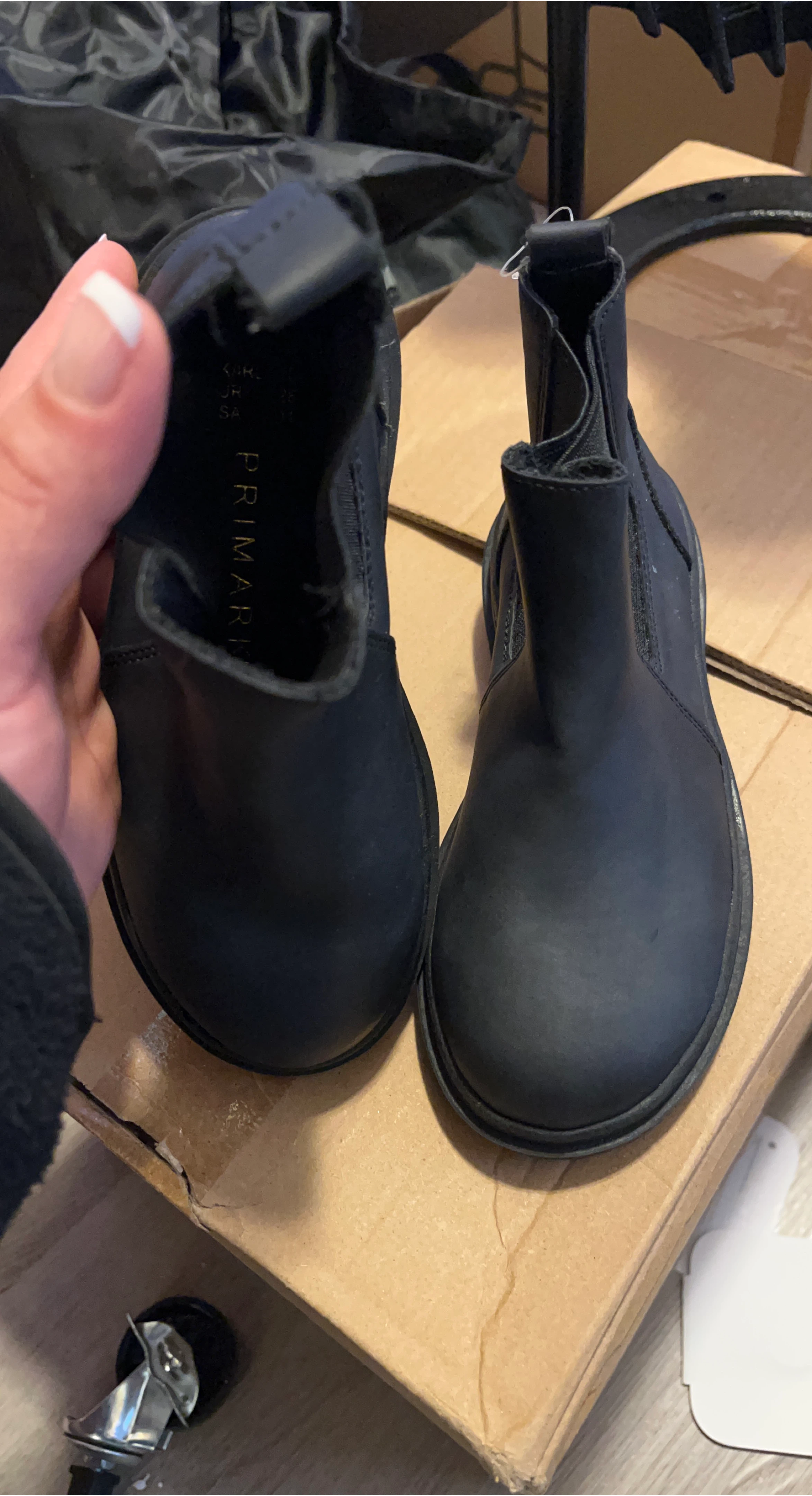 Primark Black Chelsea Boots thumbnail