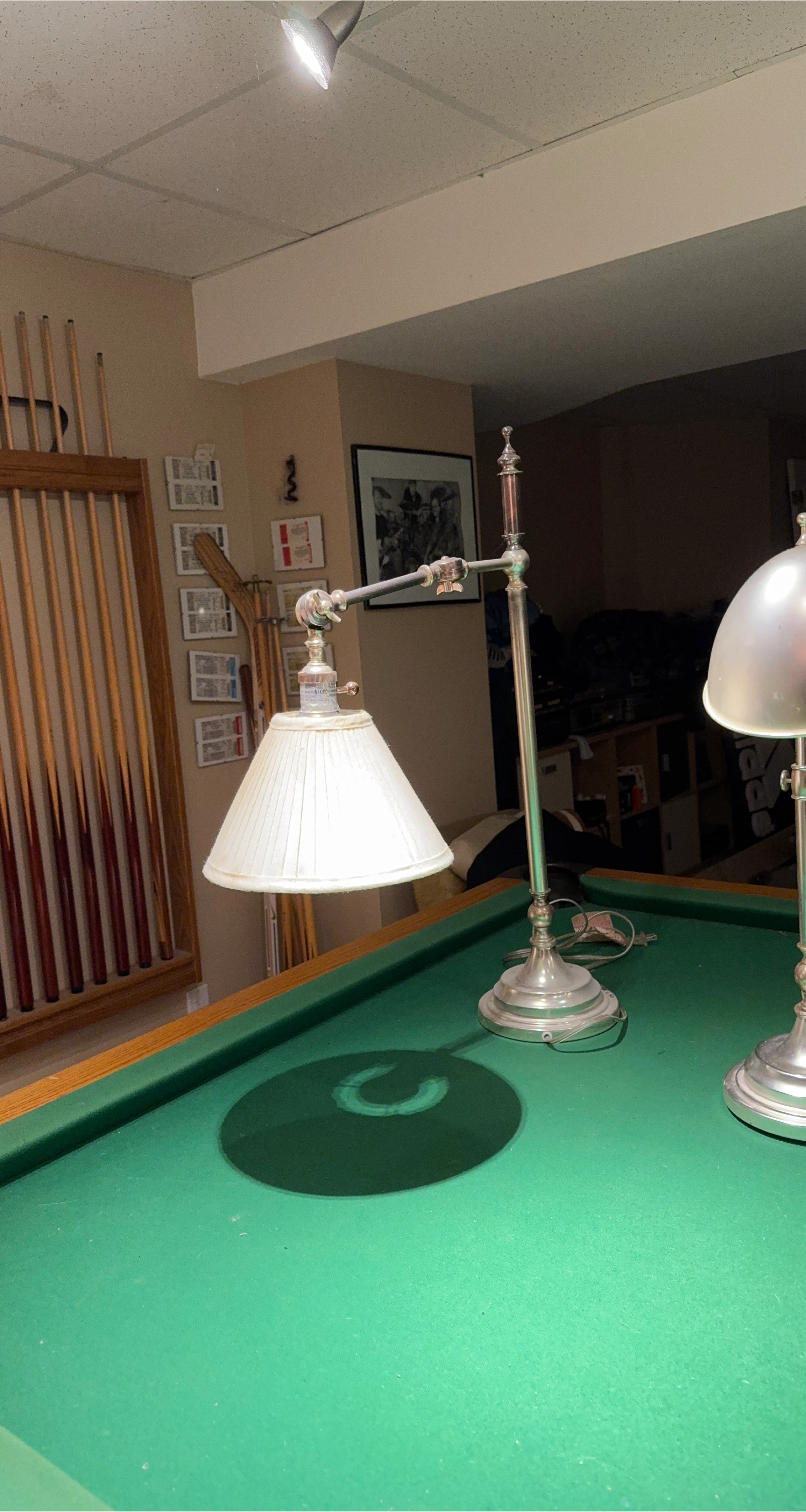 Vintage Billiard Table Lamp thumbnail