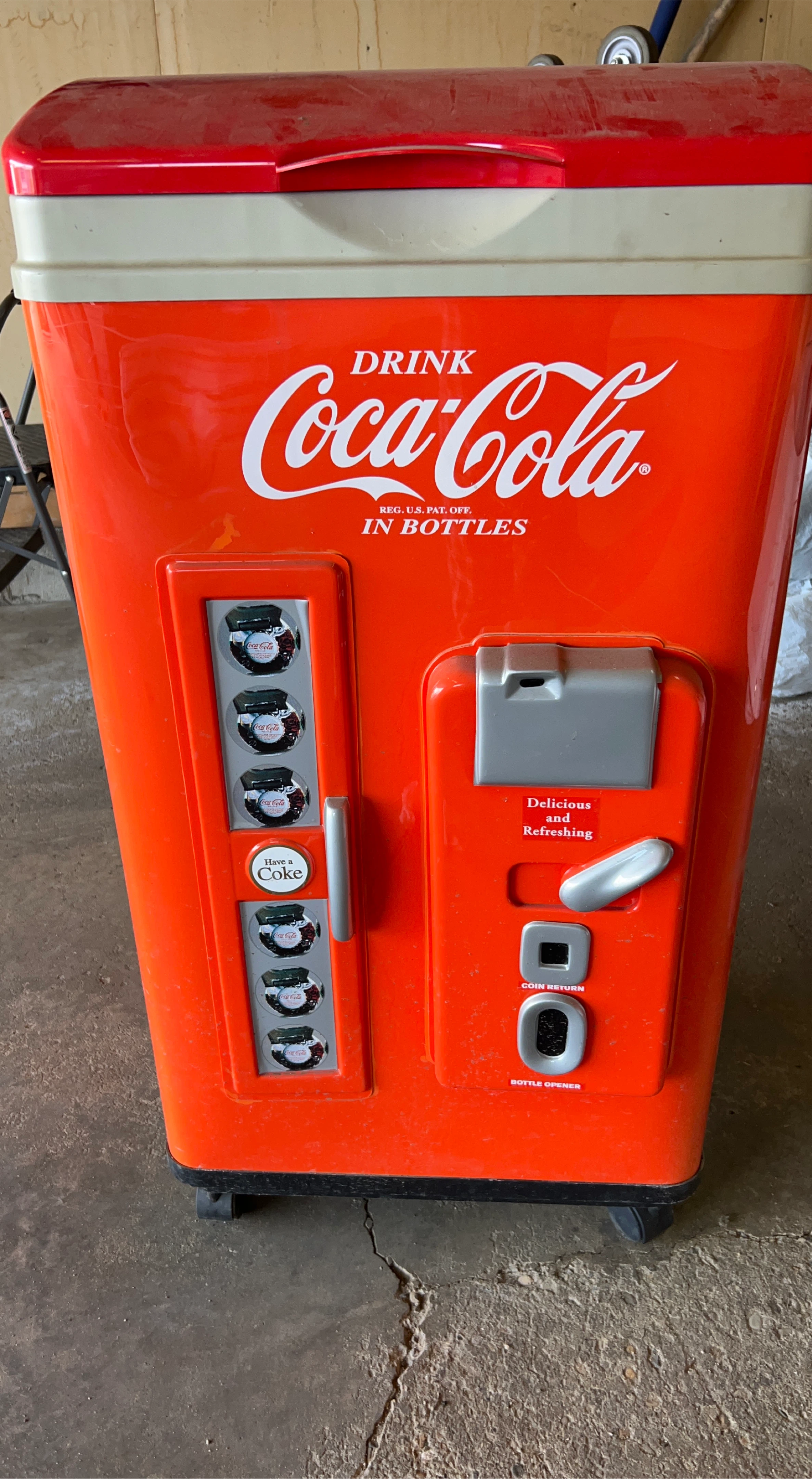 Coca-Cola Vending Machine Style Cooler