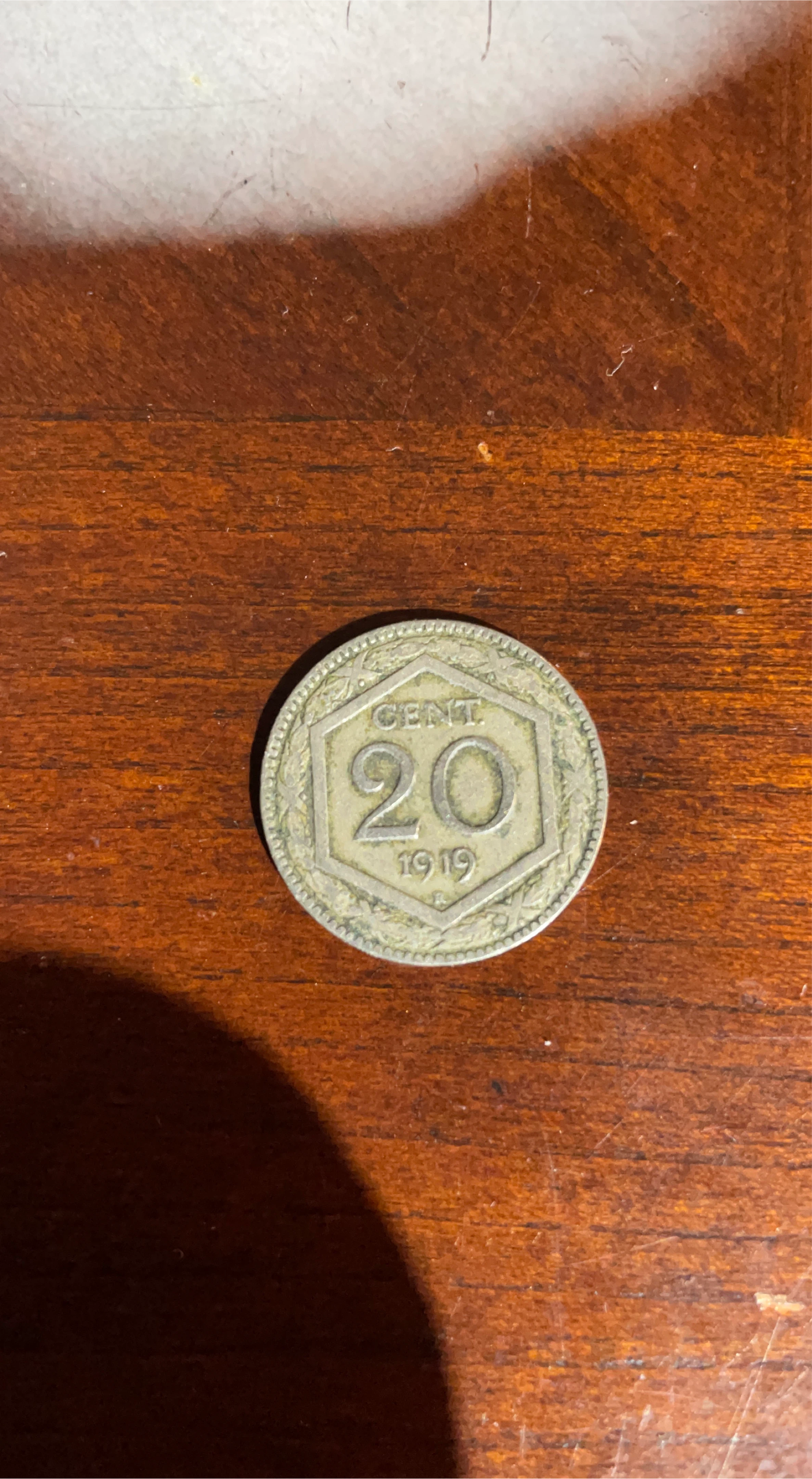 1919 20 Cent Coin Italian thumbnail