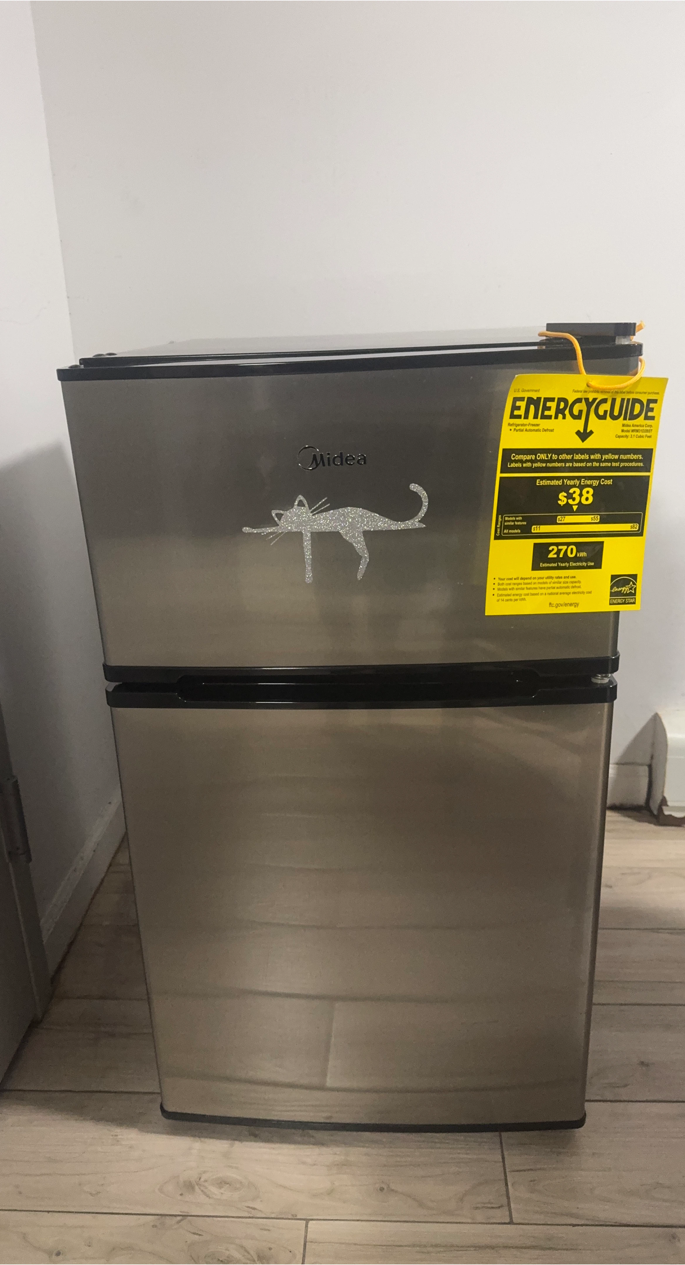 Midea Mini Refrigerator - Model MRM3102BST