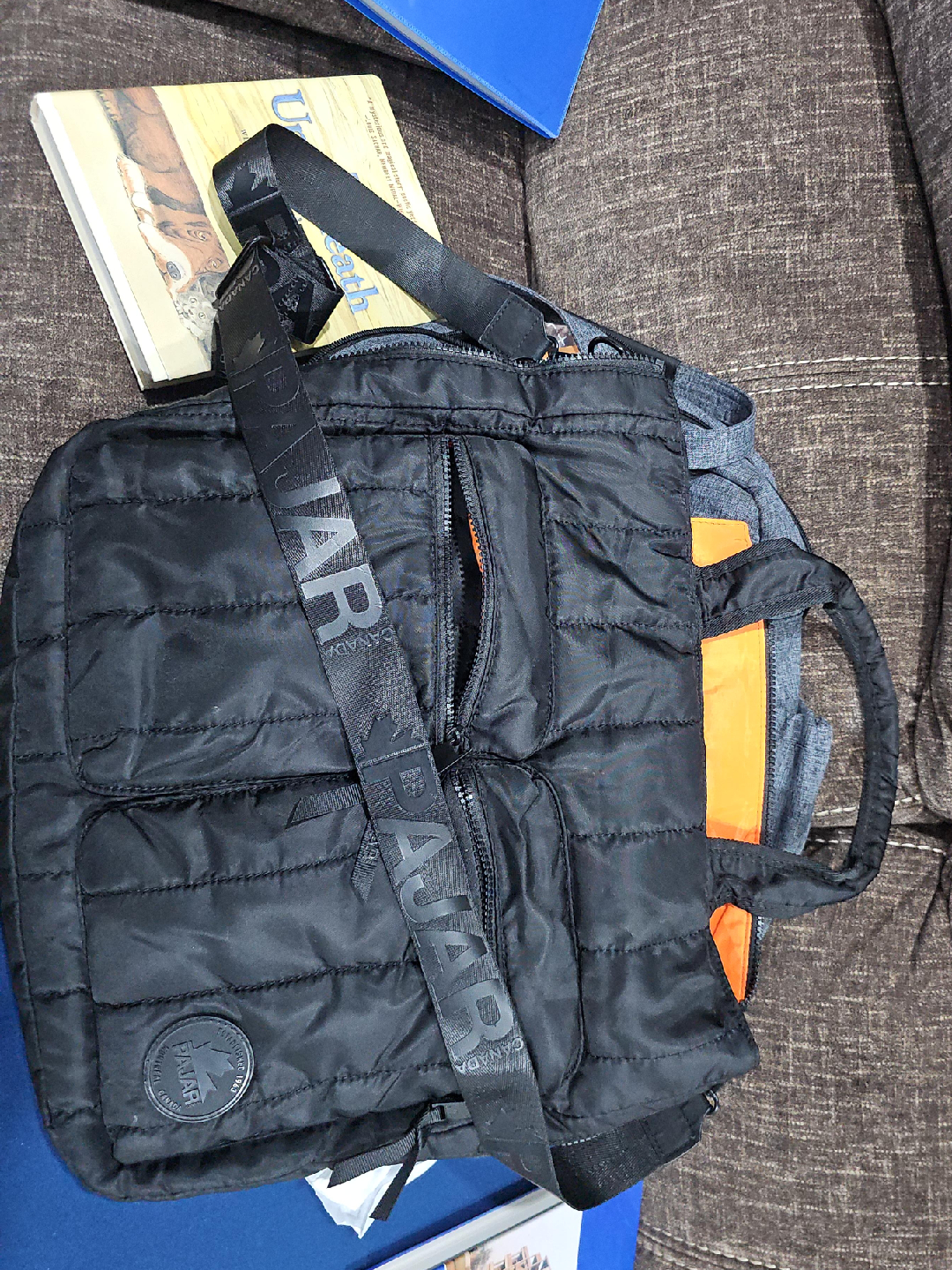 Pajar Black Quilted Crossbody Bag thumbnail