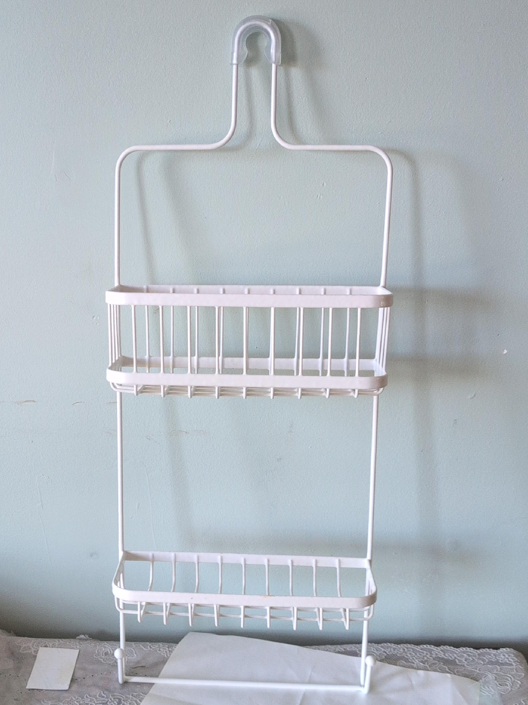 White Over-the-Showerhead Caddy thumbnail