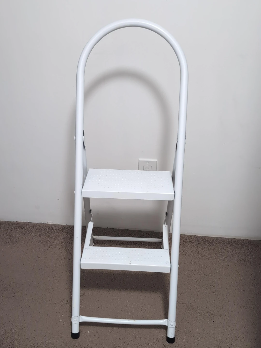 White Step Ladder - Folding 2-Step