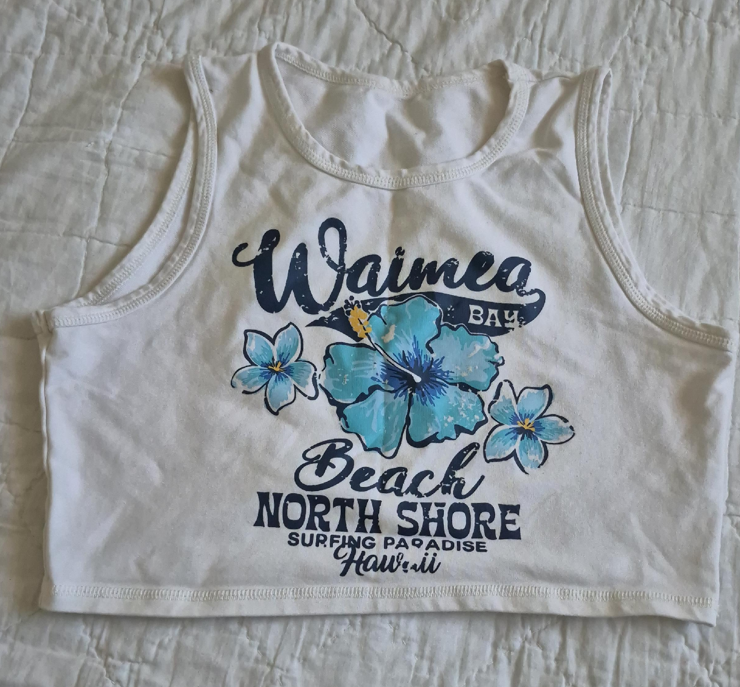 Waimea Bay Cropped Tank Top