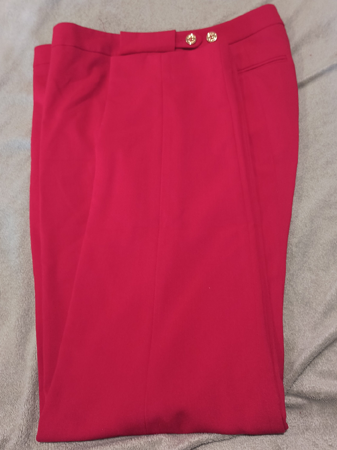 Calvin Klein Red Highline Pants - Size 6P