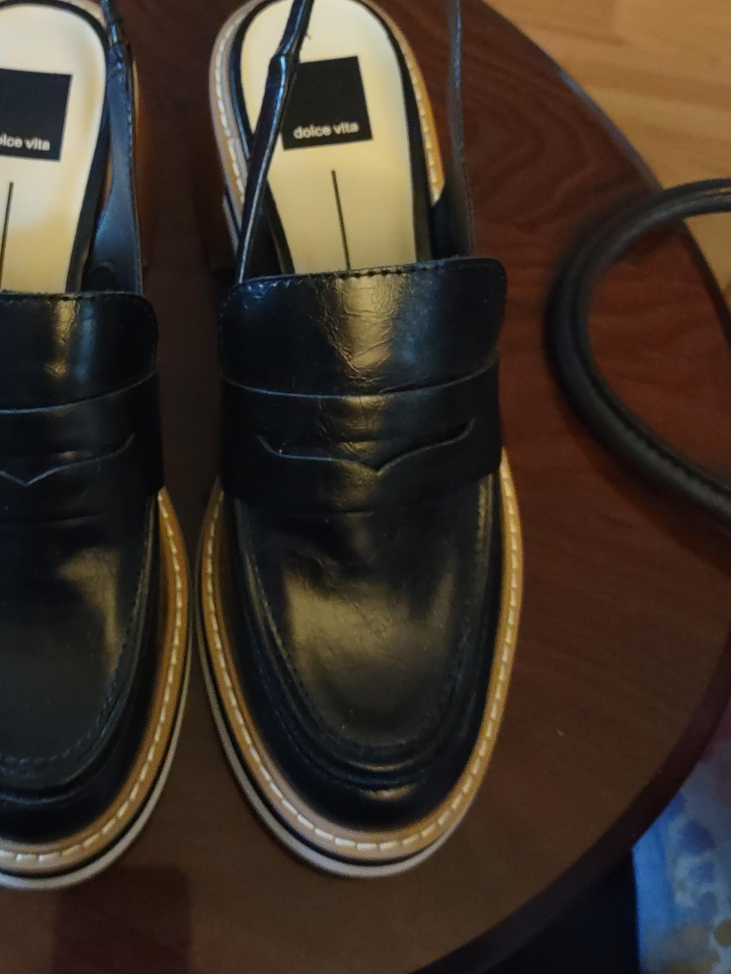 Dolce Vita Black Slingback Loafers