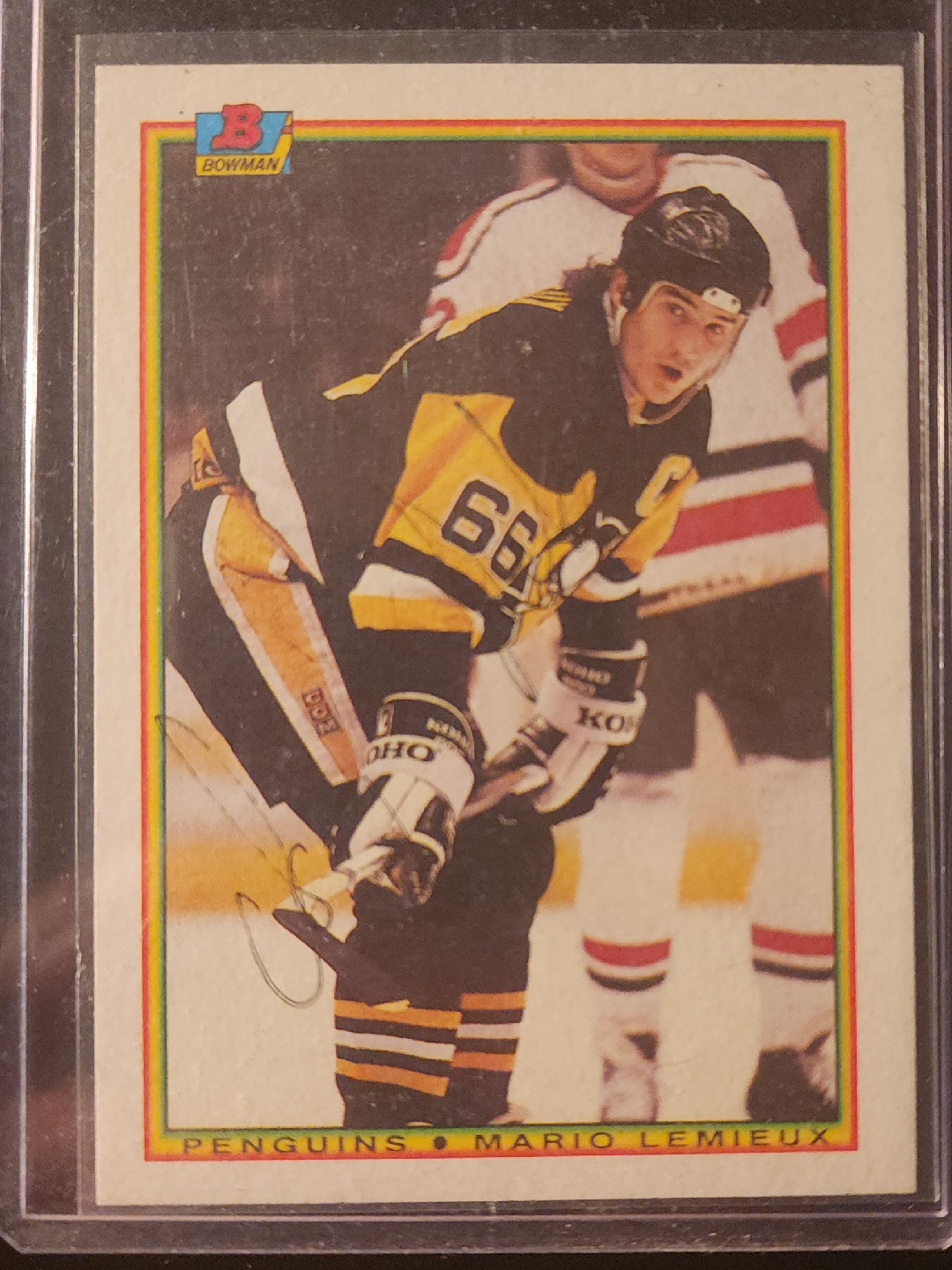 Mario Lemieux Bowman Hockey Card image indicator(1)