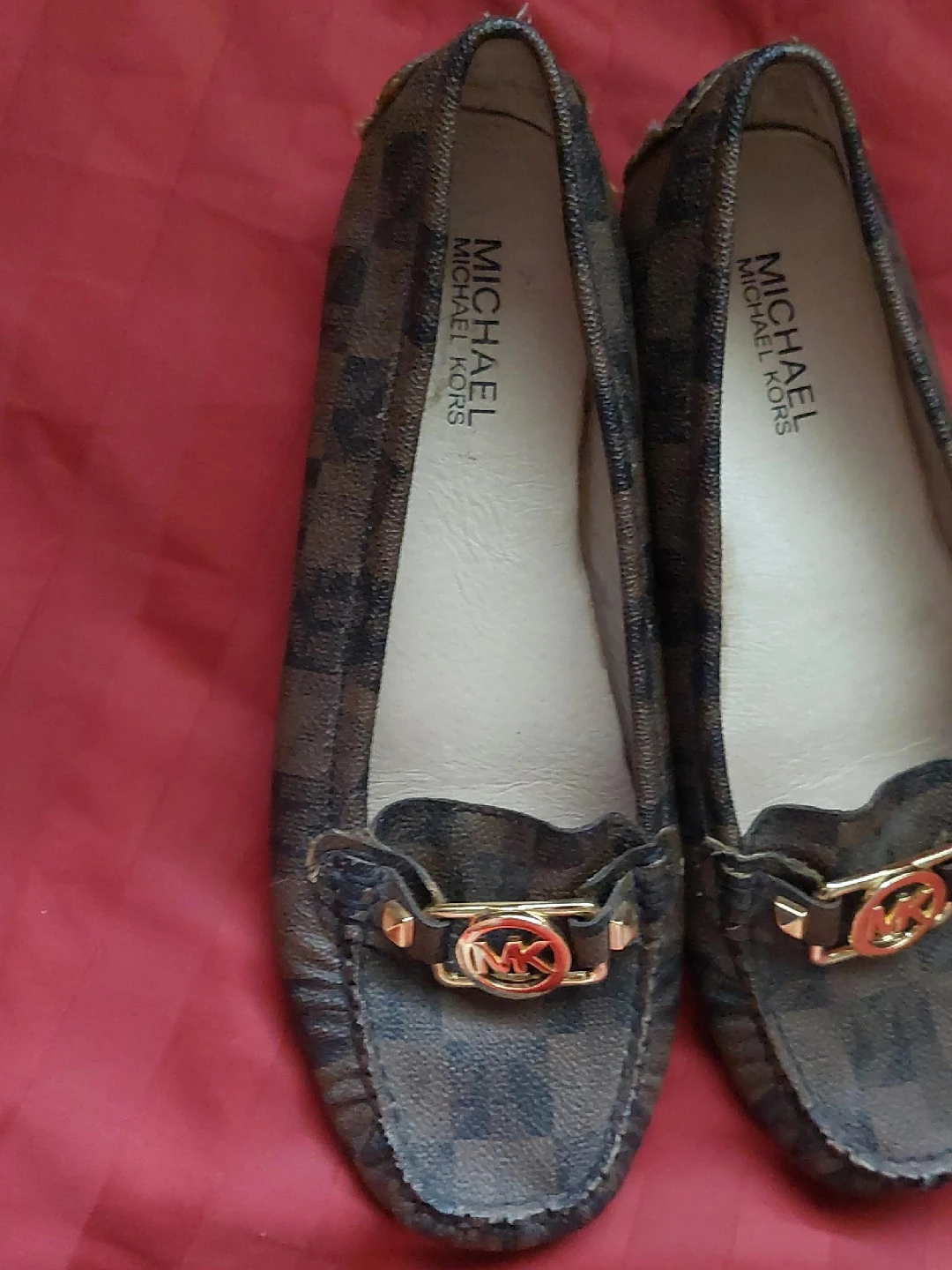 Michael Kors Brown Logo Loafers
