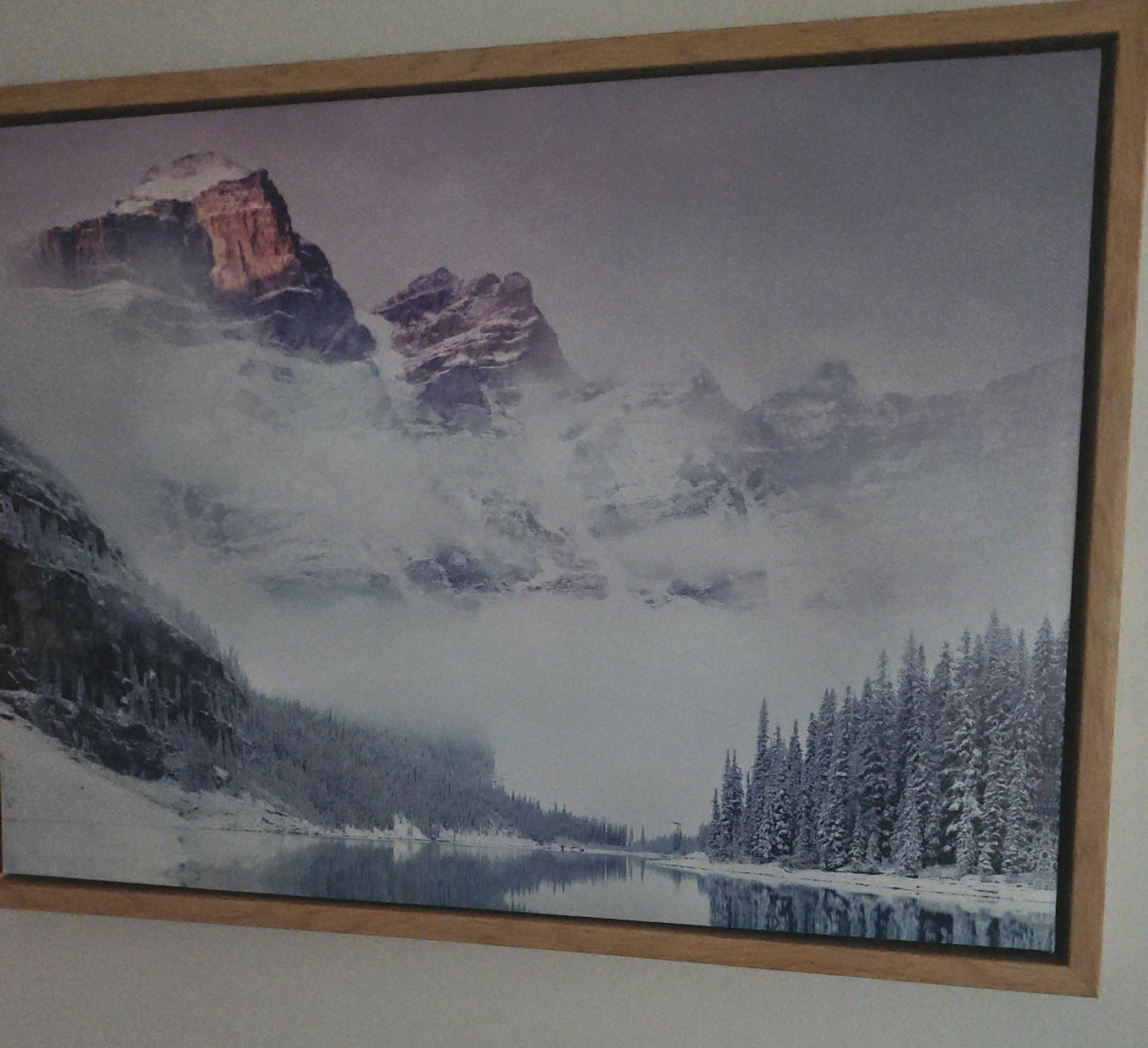 Art of snowy rockies