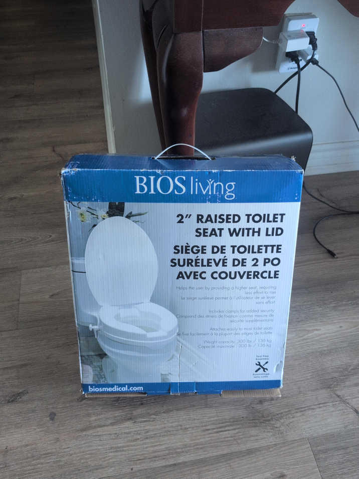 BIOS Living 2" Raised Toilet Seat with Lid thumbnail