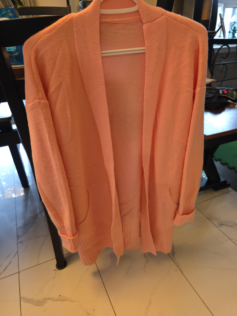 Peach Cardigan - Size XL