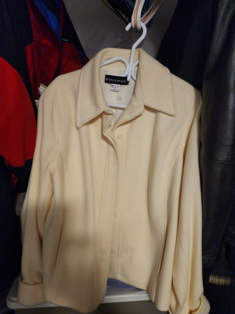Bianca Nygård Cream CASHMERE Jacket - Size M thumbnail
