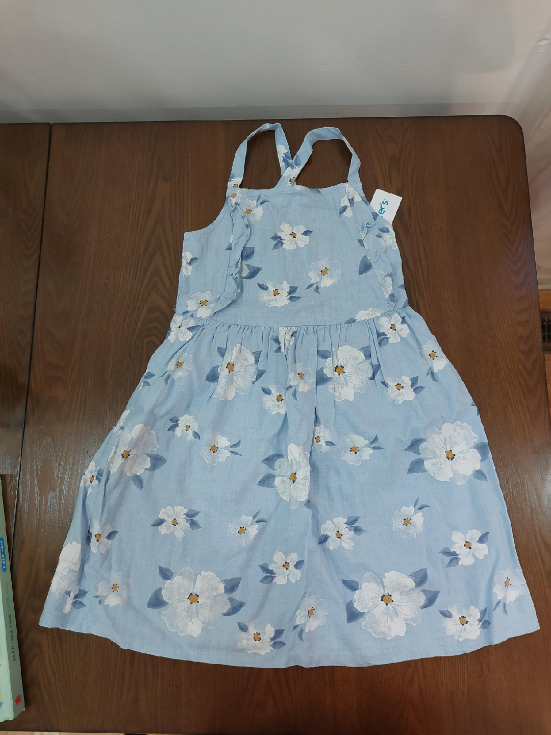Carter's Blue Floral Dress Size 8 image indicator(1)