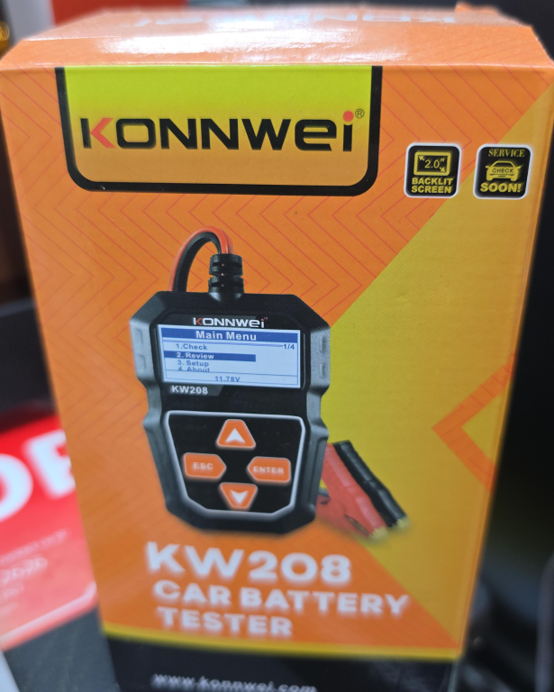 KONNWEI KW208 Car Battery Tester - New in Box