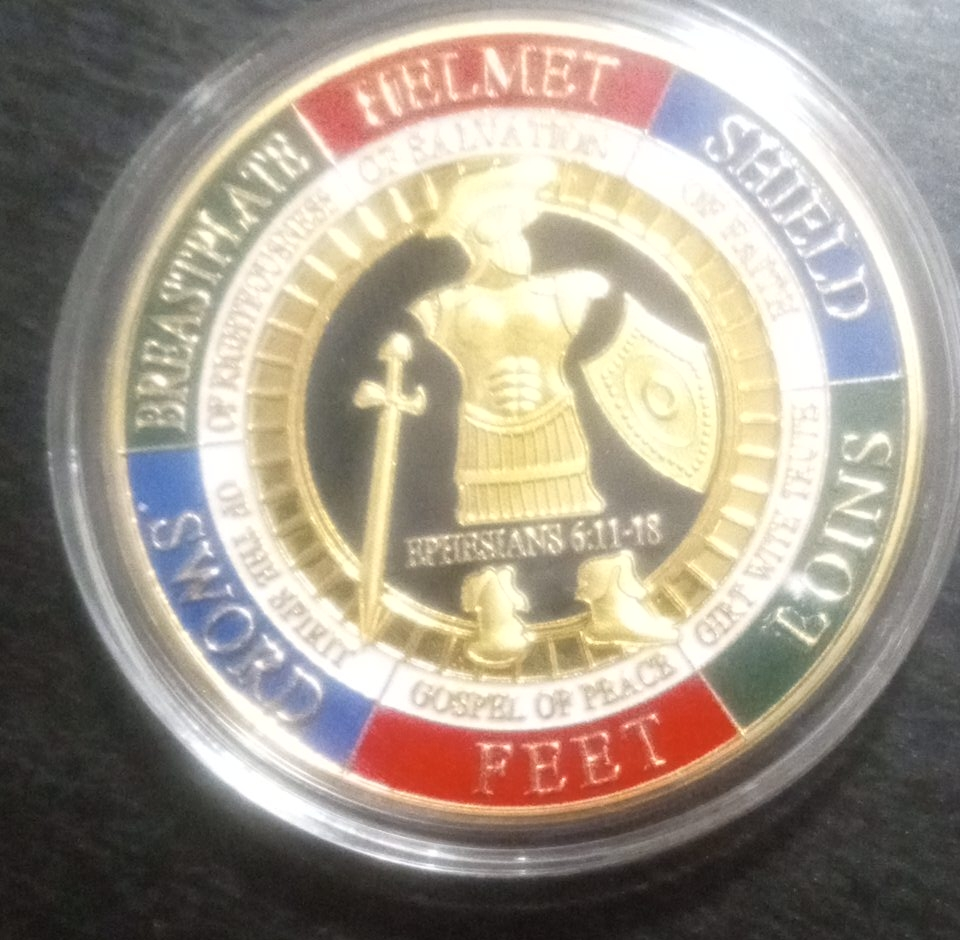 Ephesians 6:11-18 Armor of God Challenge Coin