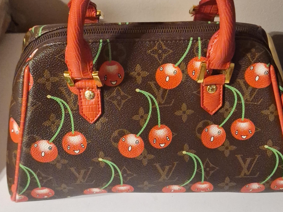 Louis Vuitton Speedy Cherry Monogram Bag