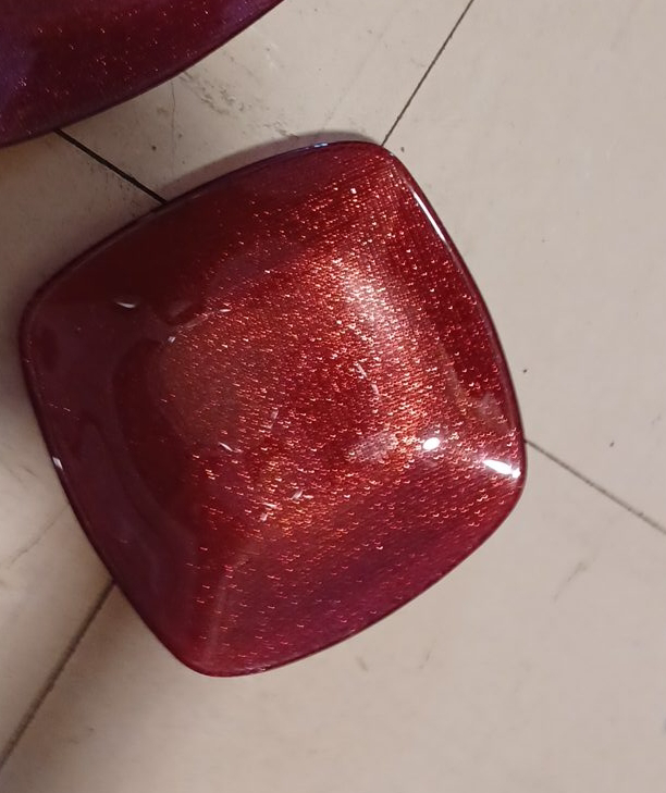 Red Sparkle Decorative plate x2 thumbnail