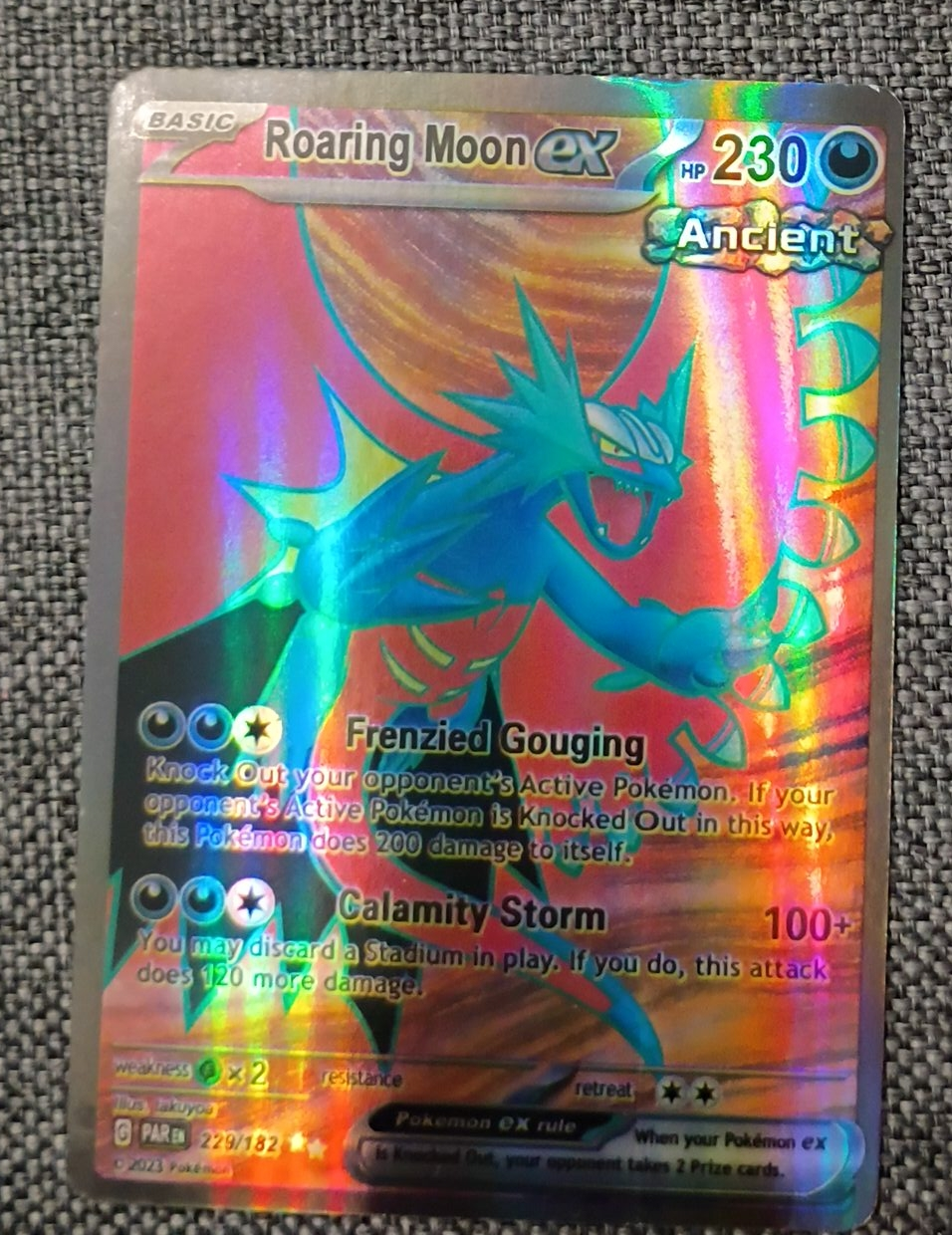 Roaring Moon ex Pokemon Card - 230 HP thumbnail