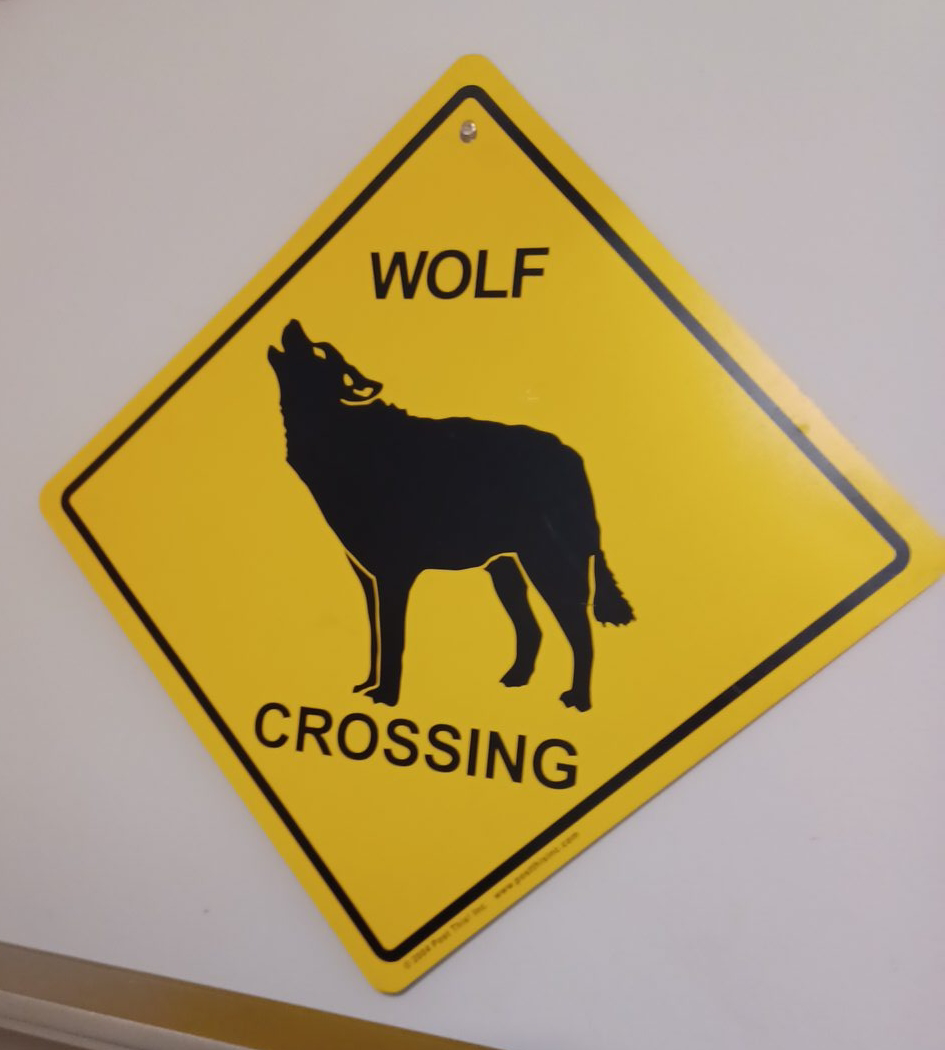 Wolf Crossing Sign thumbnail