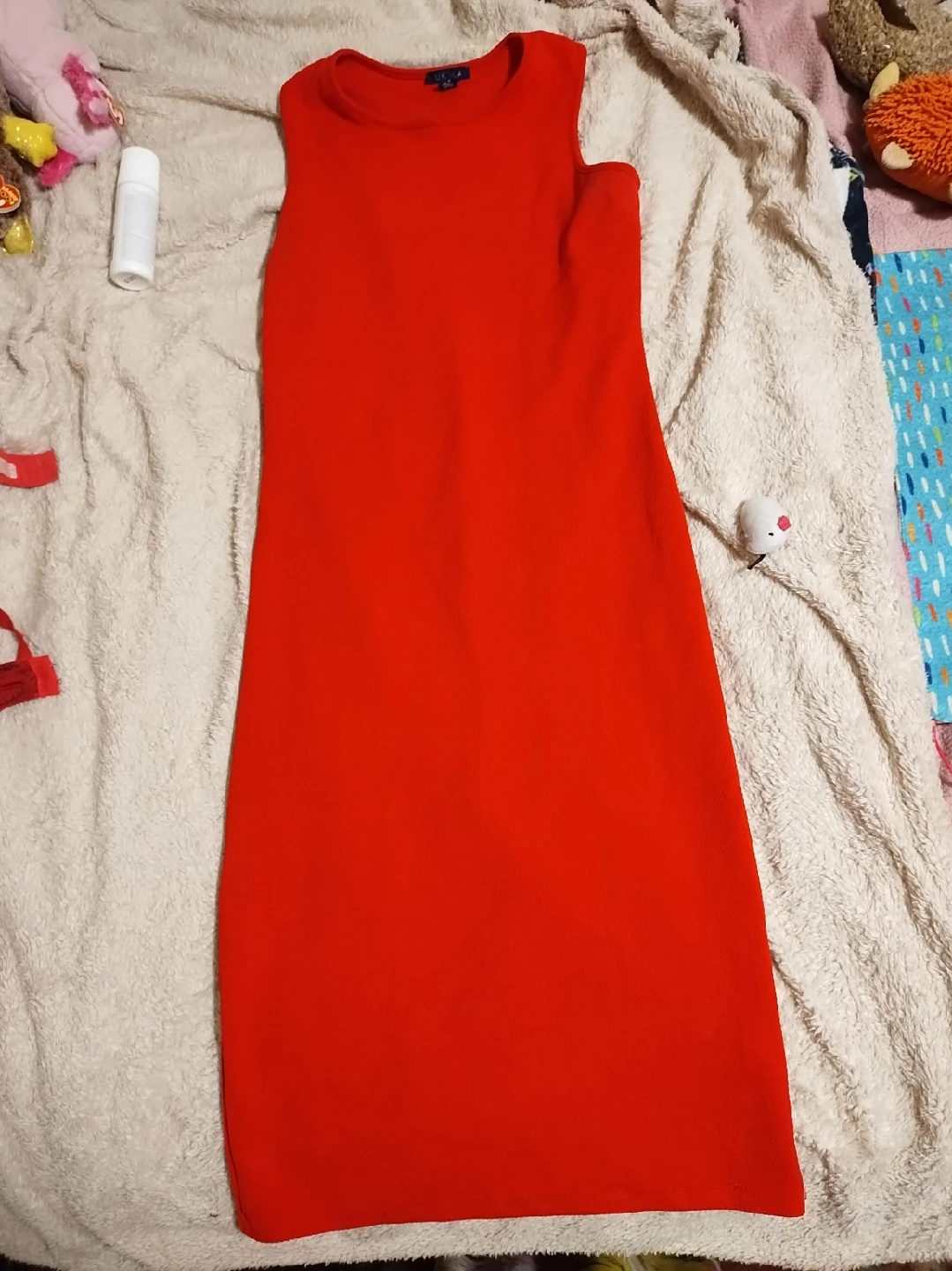 Red Sleeveless Bodycon Dress thumbnail