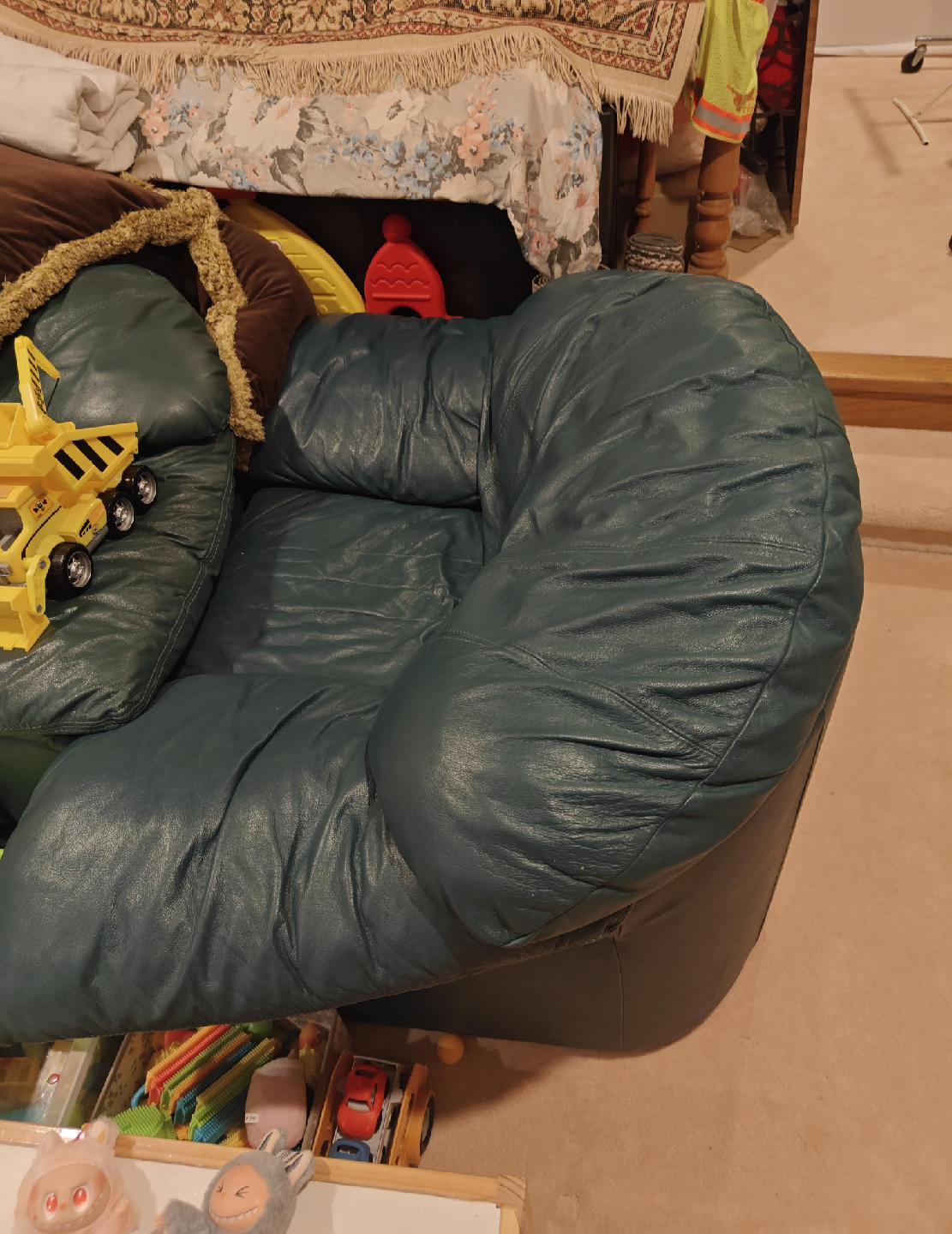 Green Leather Armchair