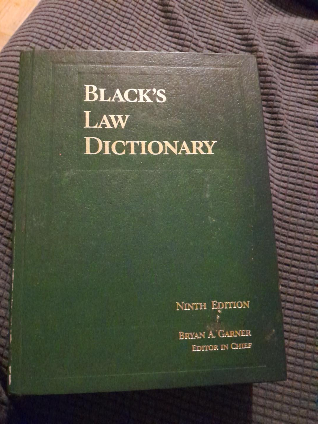 Black's Law Dictionary, Ninth Edition