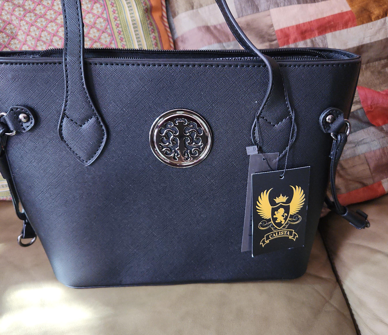 Calista Black Tote Bag - New with Tags thumbnail