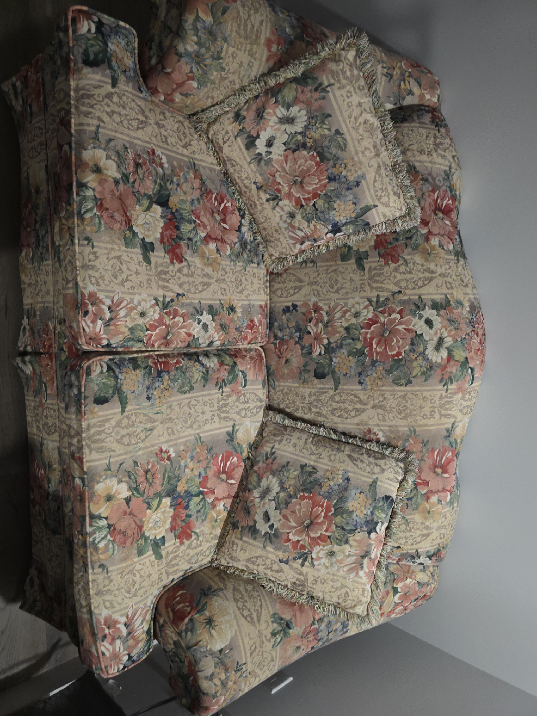 Floral Patterned Loveseat Sofa thumbnail
