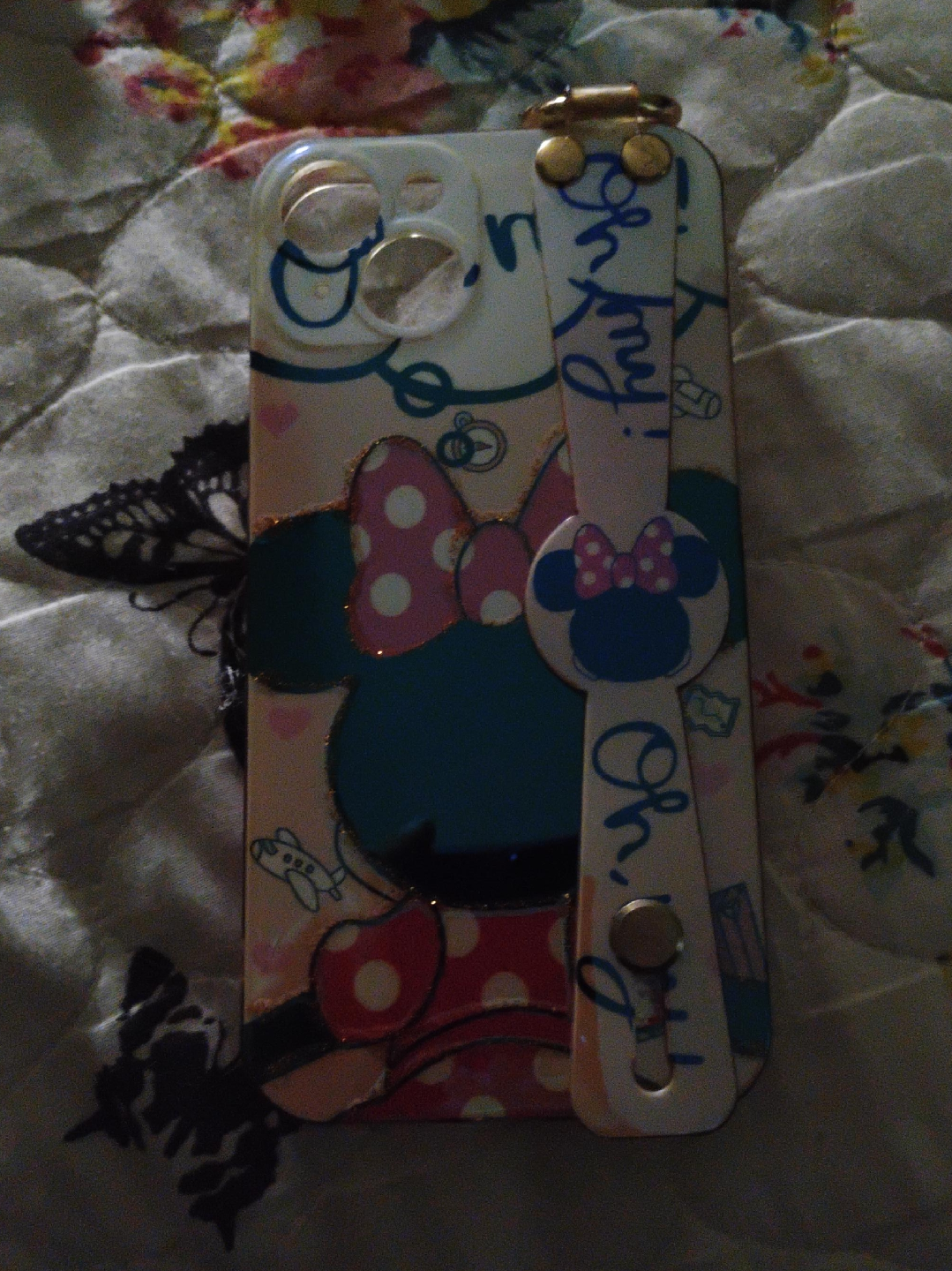 Minnie Mouse iPhone Case with Strap