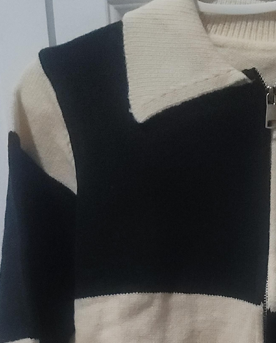Striped Zip-Up Sweater thumbnail