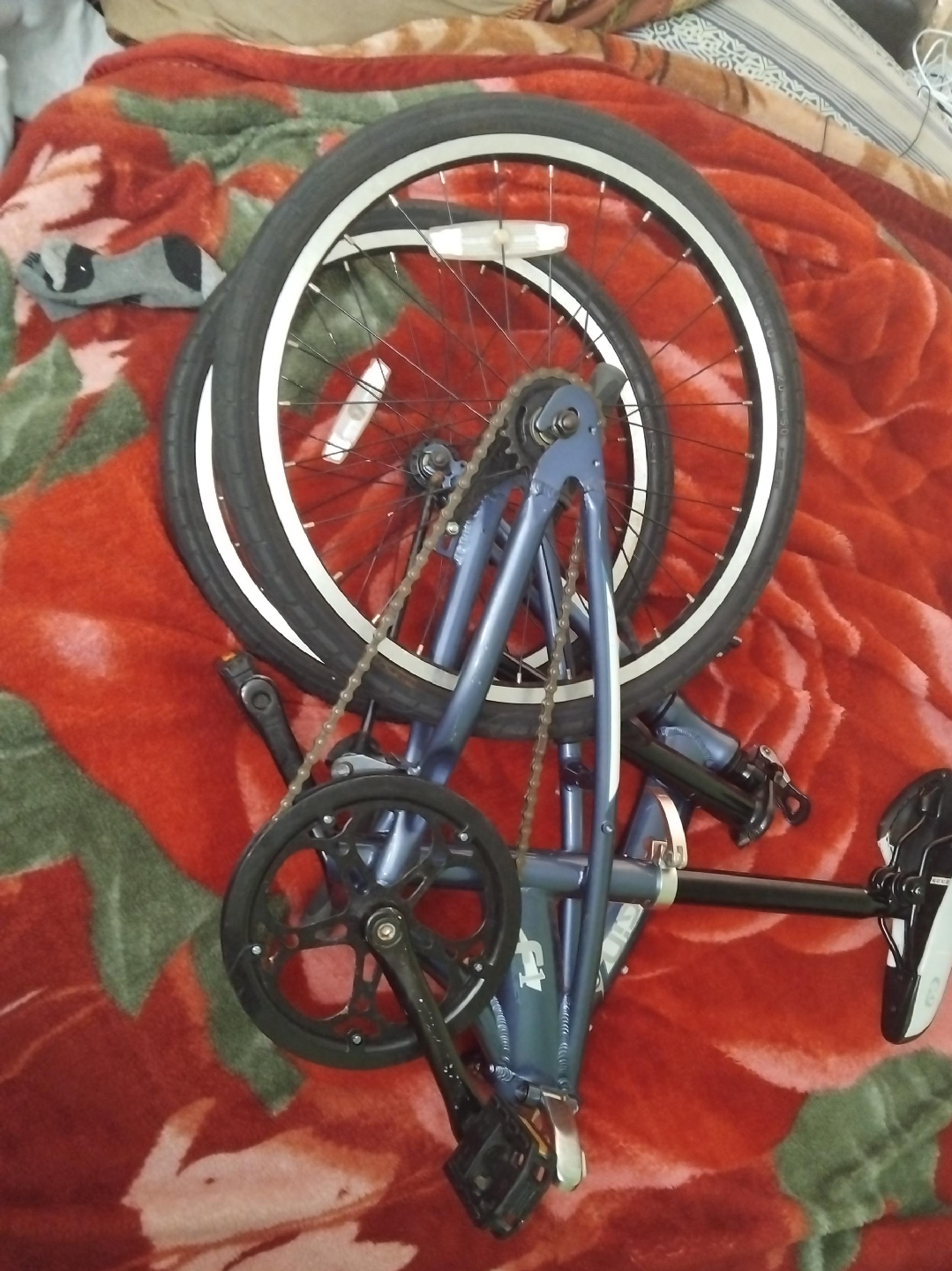 Folding Bike - Blue thumbnail