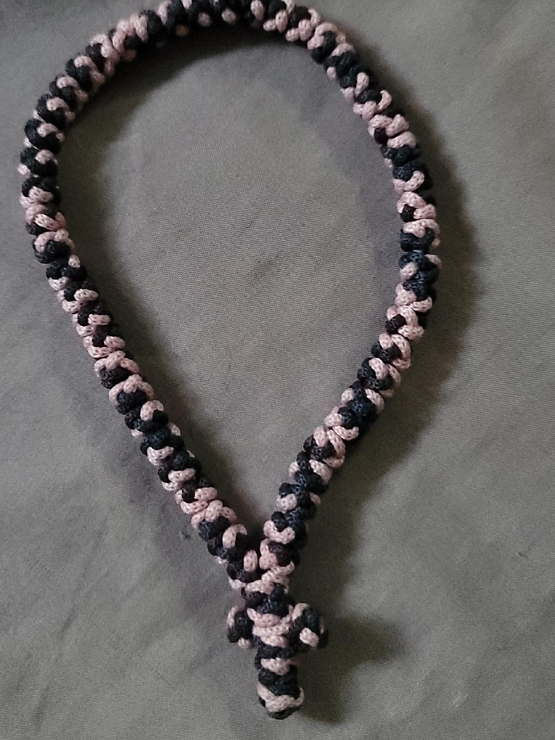 Handmade Prayer Rope Cross bracelets. thumbnail