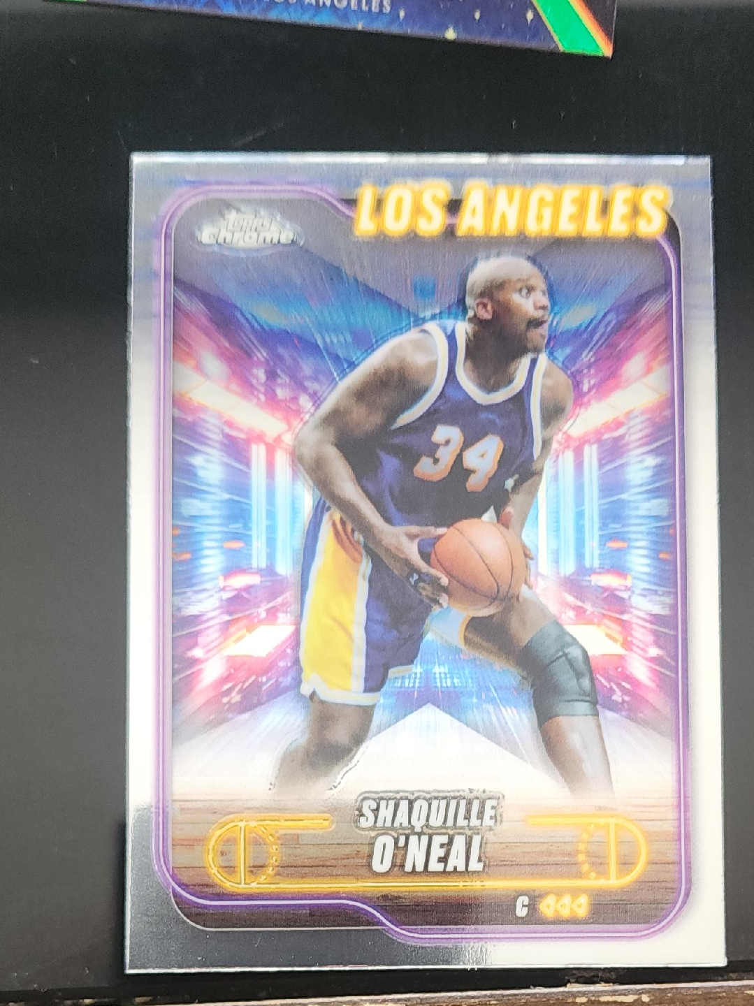 Shaquille O'Neal Topps Chrome Los Angeles Lakers Trading Card thumbnail