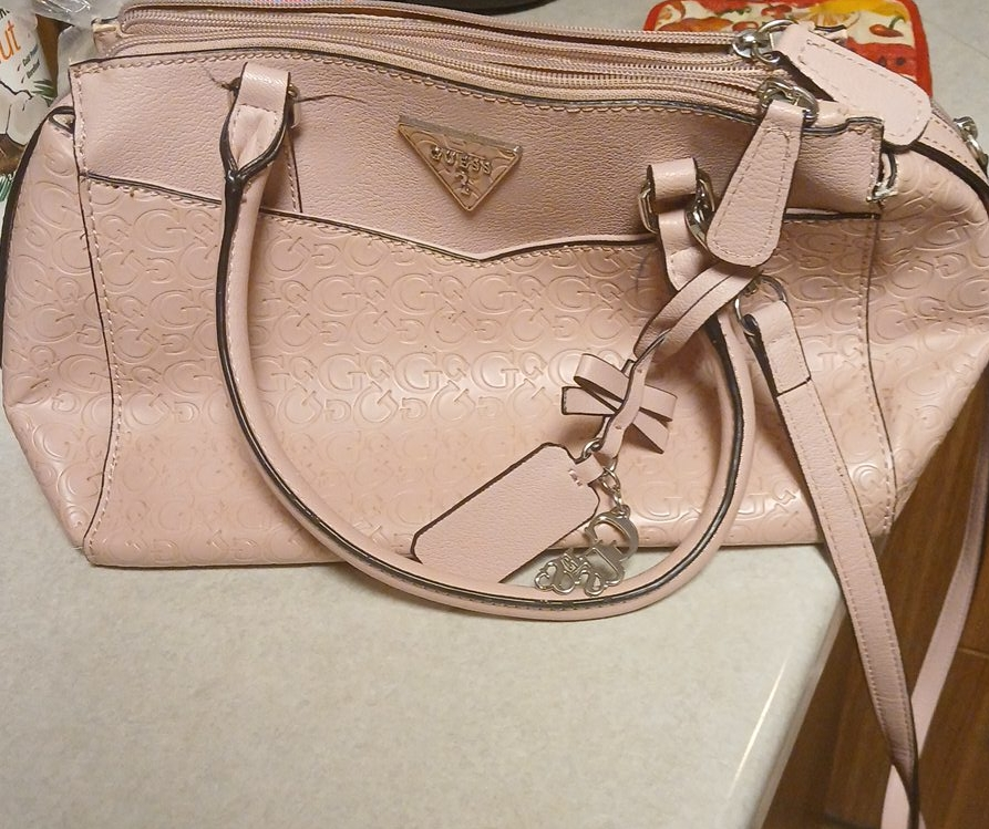 Guess Pink Satchel Purse thumbnail