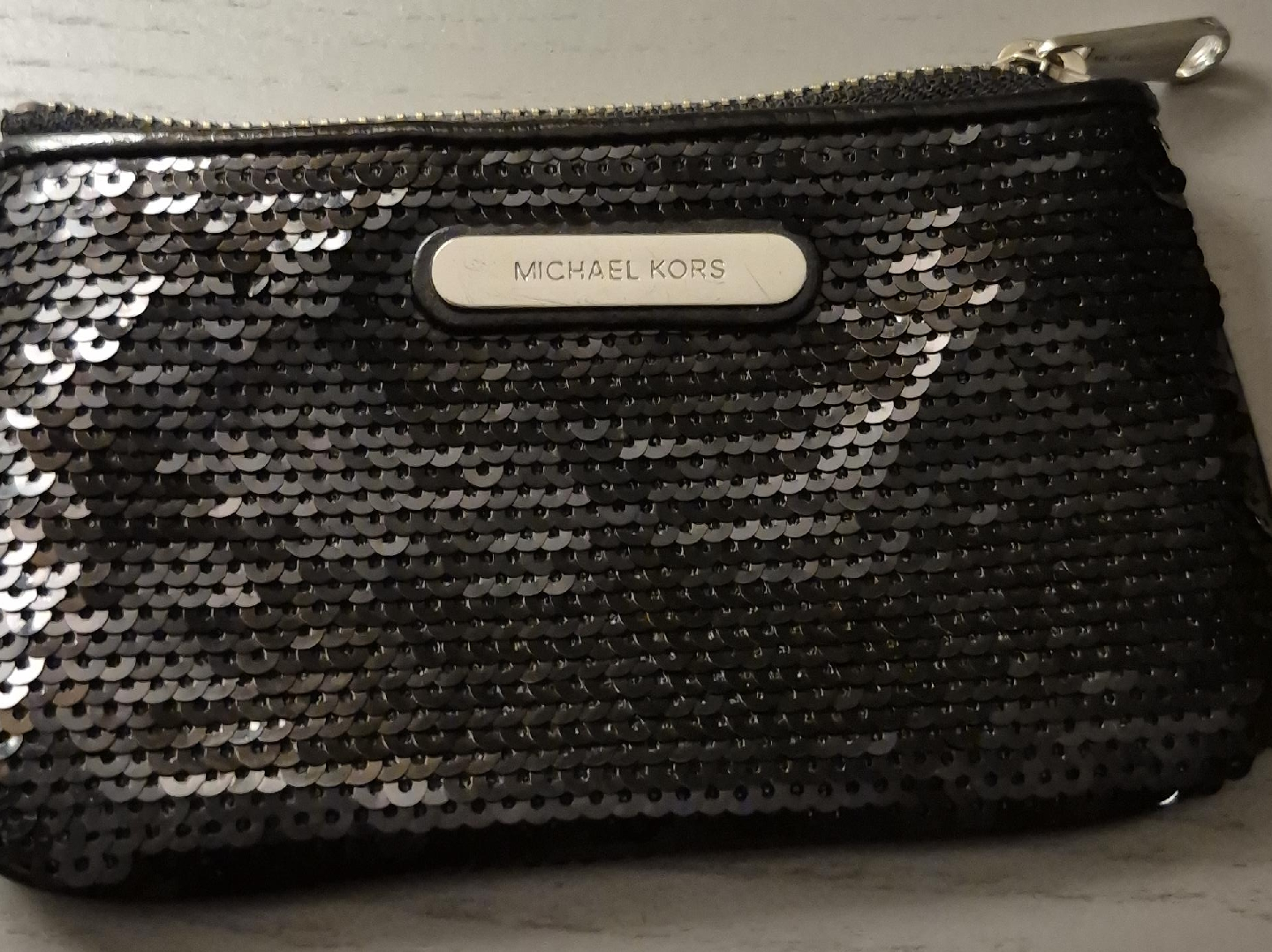 Michael Kors Black Sequin Pouch thumbnail