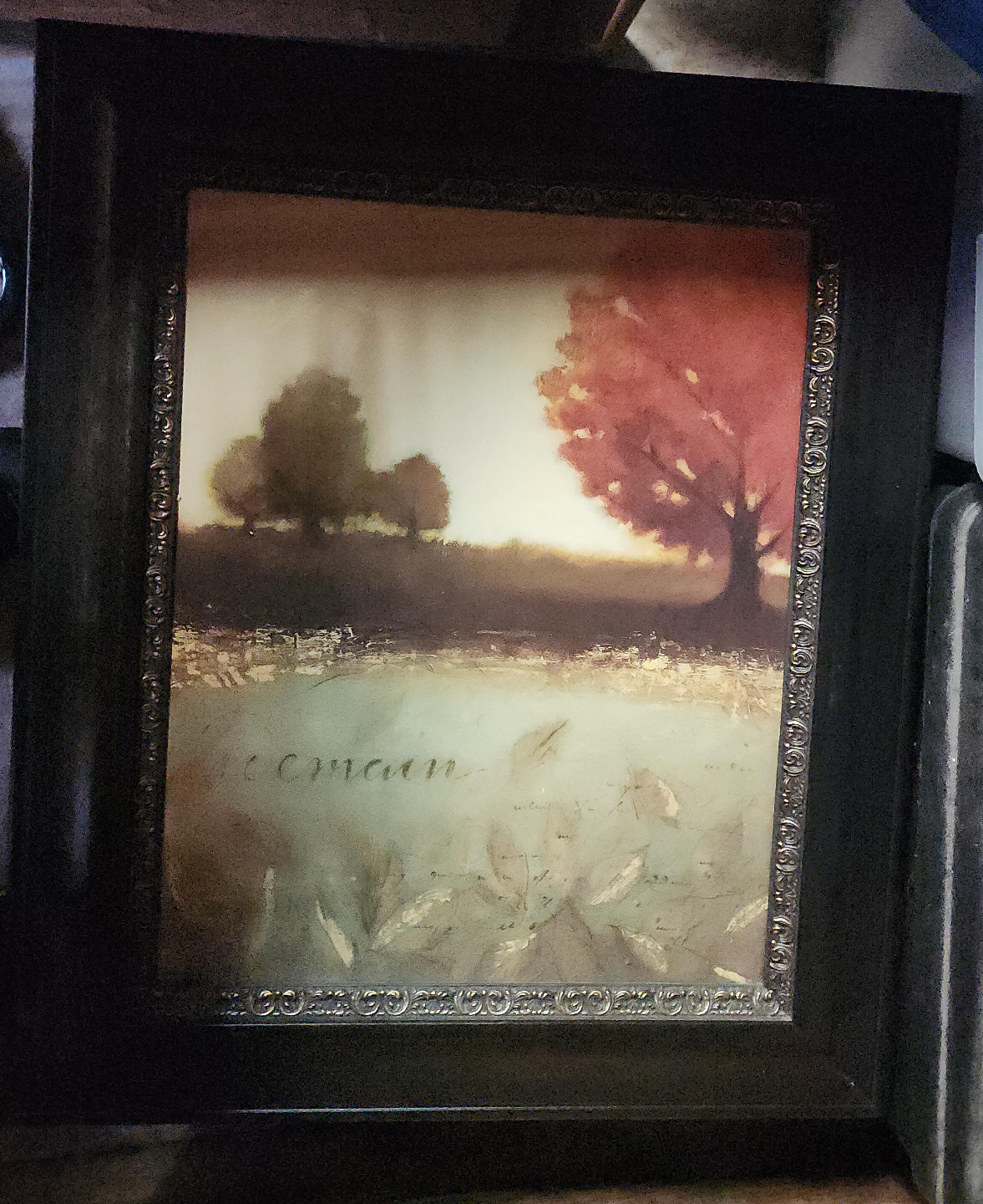 Framed landscape painting thumbnail