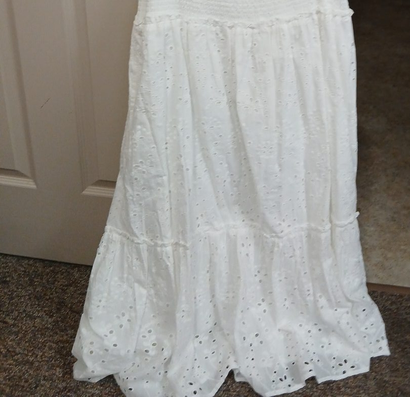 White Eyelet Skirt