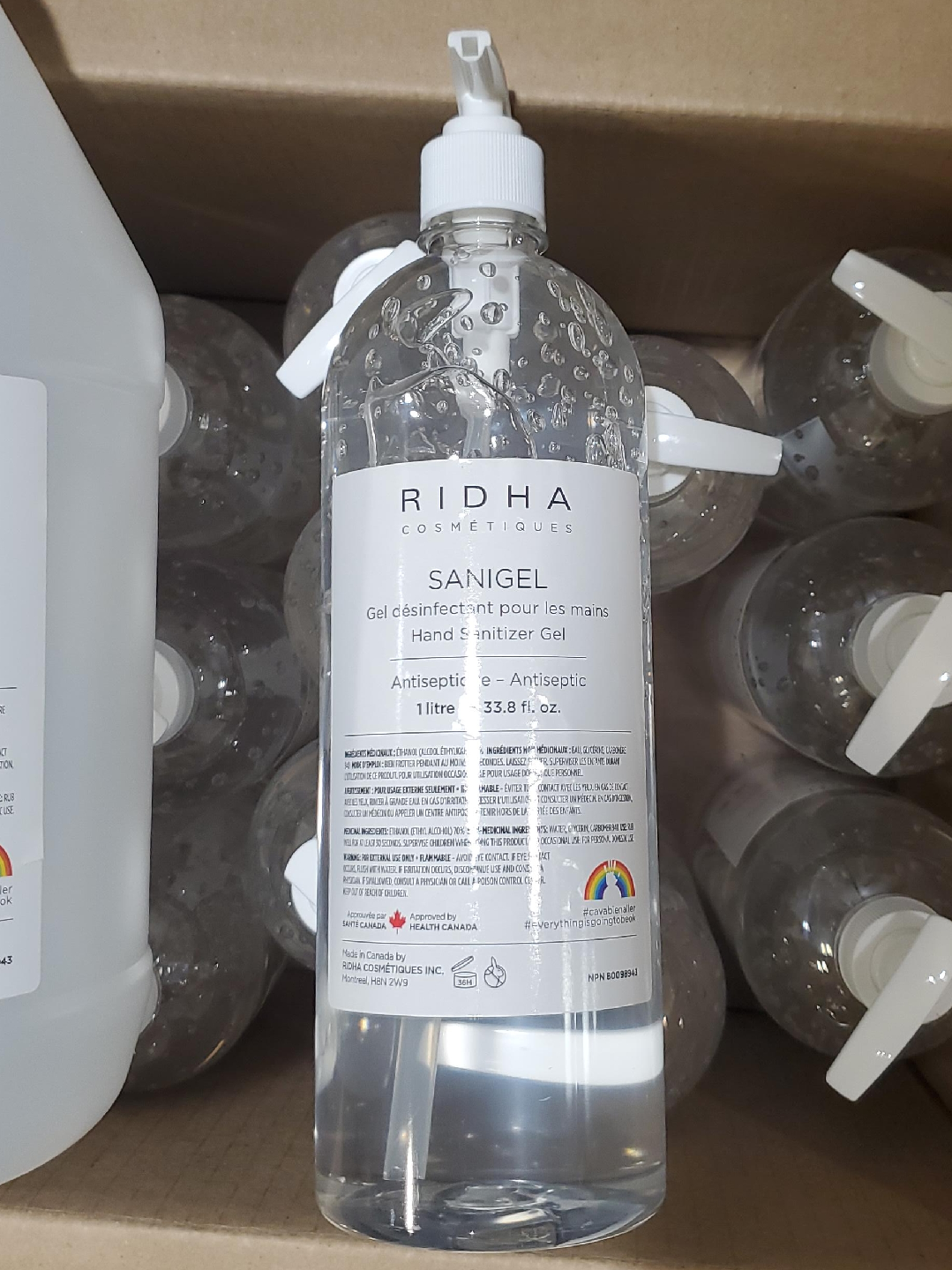 Ridha Sanigel Hand Sanitizer Gel, 1 Litre thumbnail