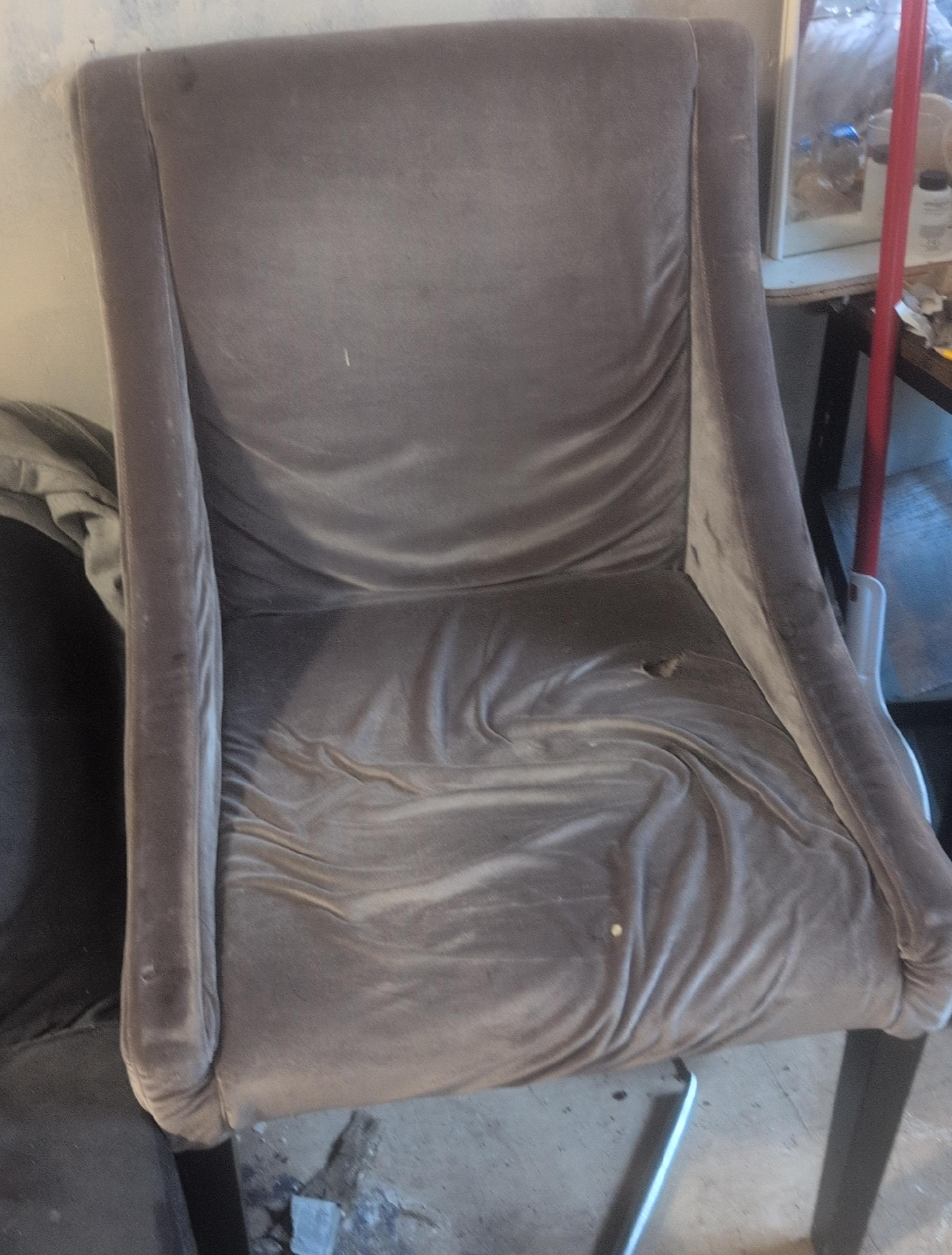 Upholstered Dining Chair - Grey